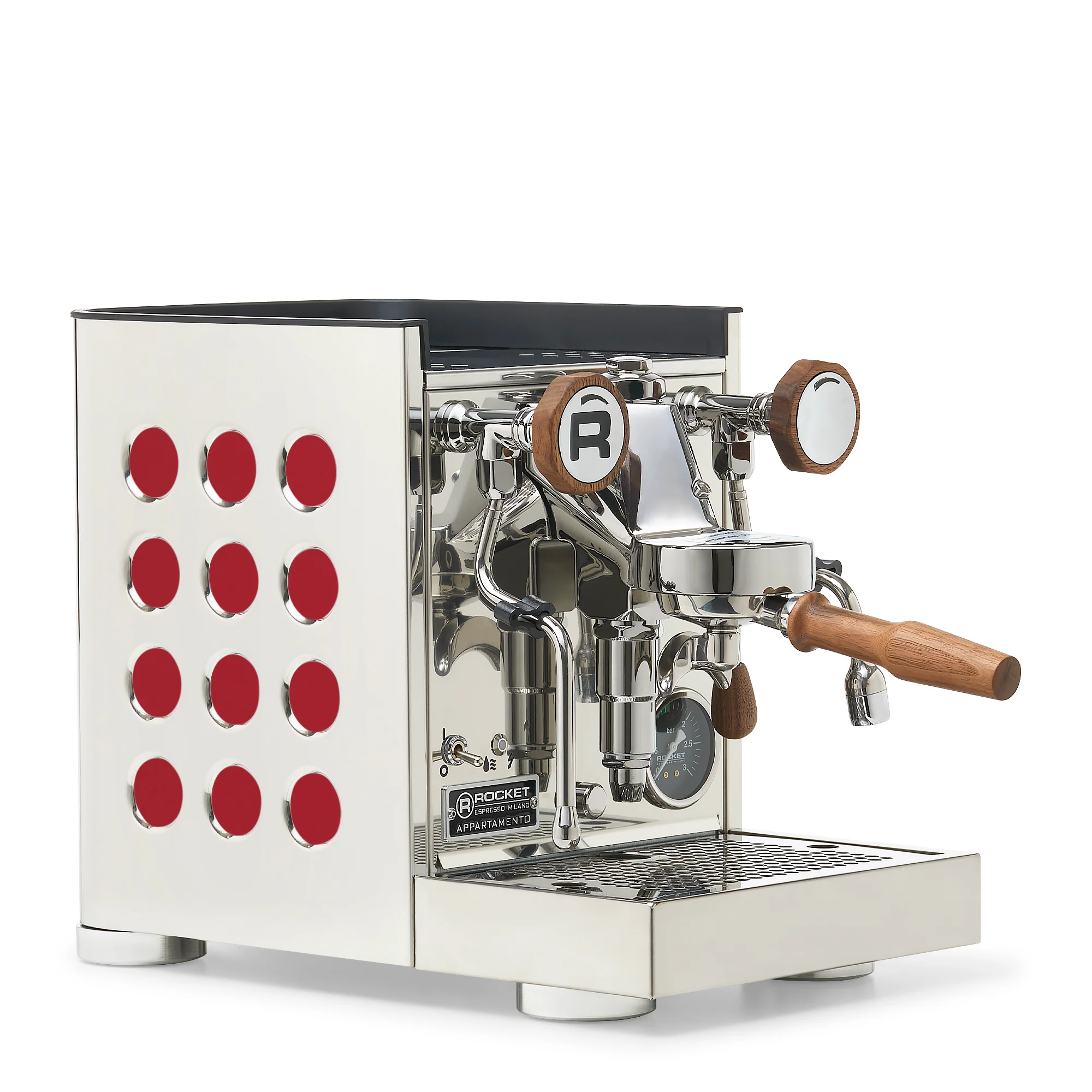 Rocket Espresso Appartamento TCA Espresso Machine - Stainless Steel with Black Stripe - Image 148