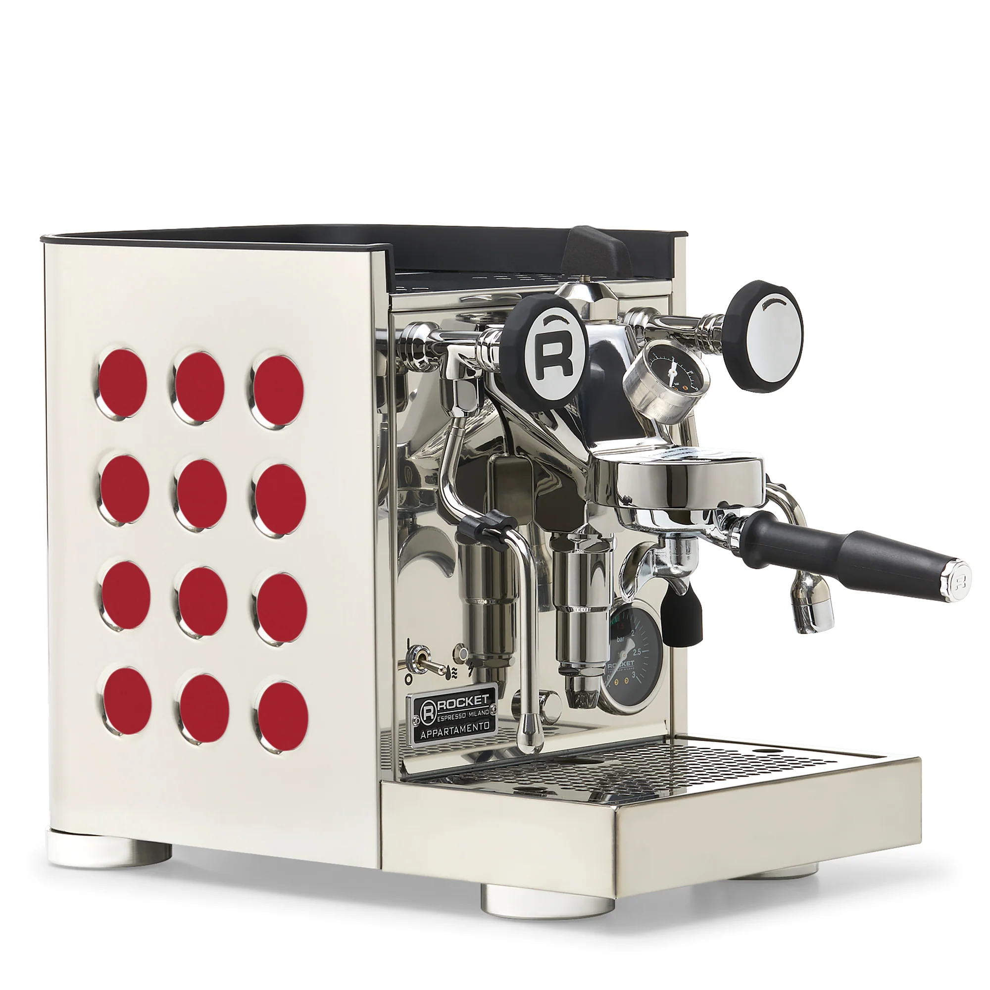 Rocket Espresso Appartamento TCA Espresso Machine - Stainless Steel with Black Stripe - Image 149