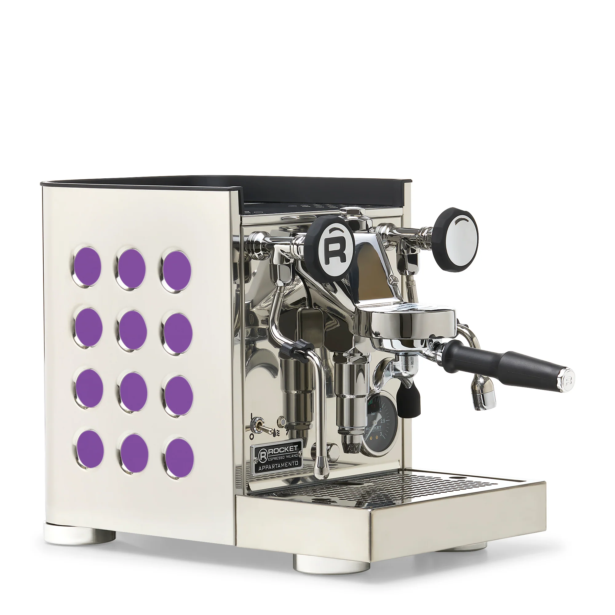 Rocket Espresso Appartamento TCA Espresso Machine - Stainless Steel with Black Stripe - Image 17