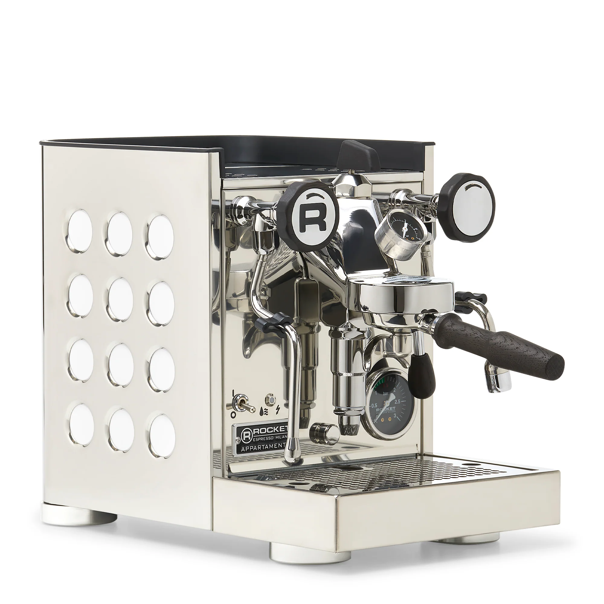 Rocket Espresso Appartamento TCA Espresso Machine - Stainless Steel with Black Stripe - Image 182
