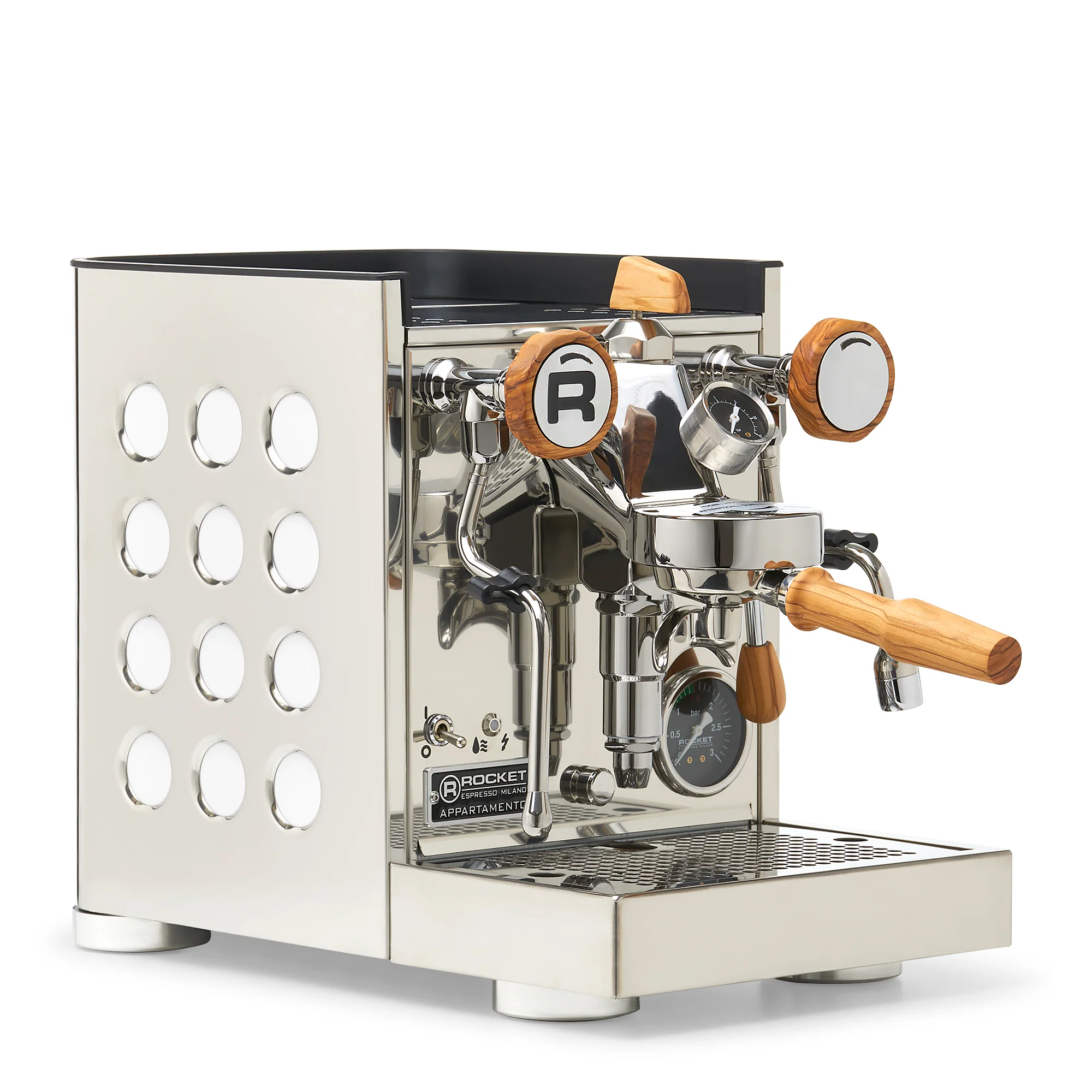 Rocket Espresso Appartamento TCA Espresso Machine - Stainless Steel with Black Stripe - Image 183