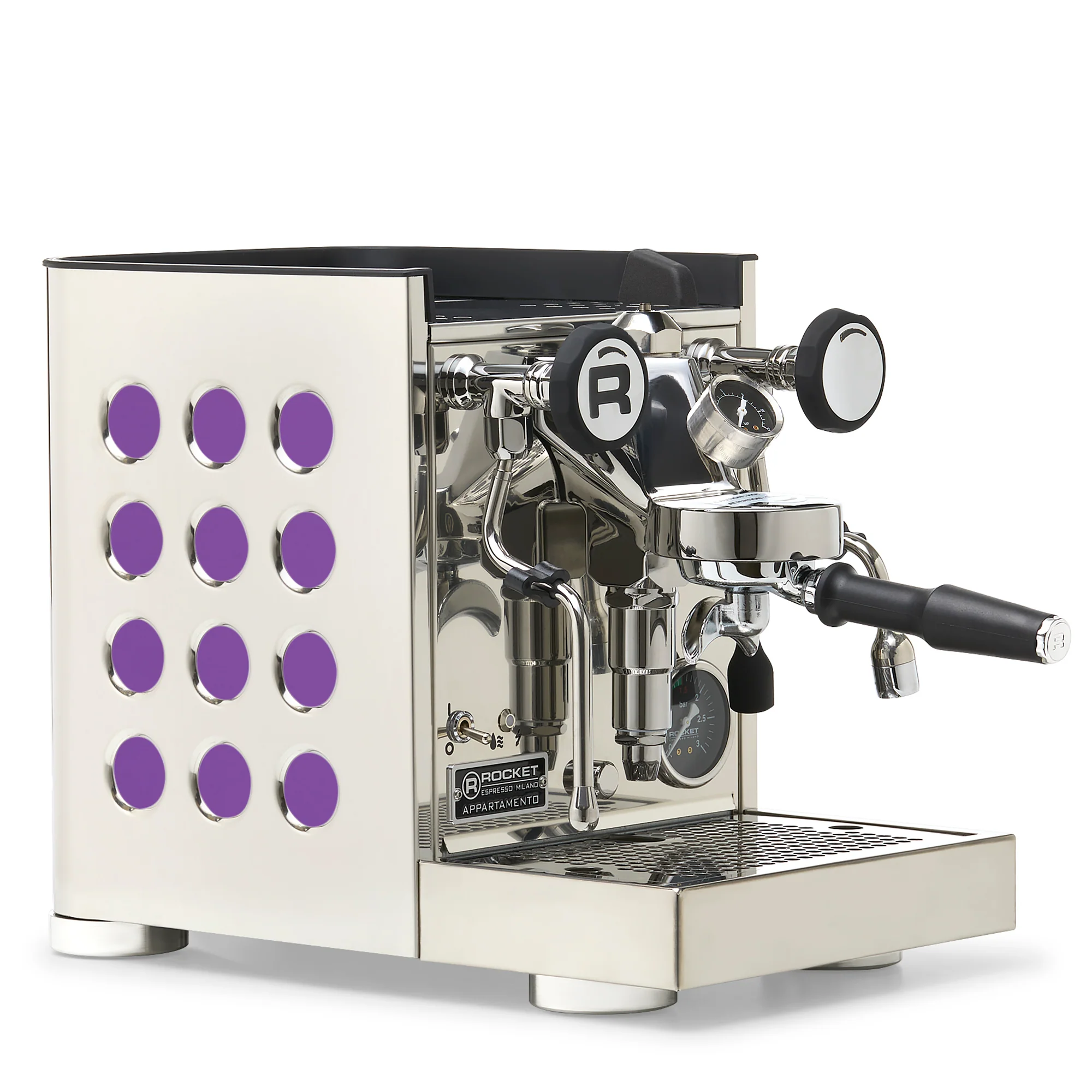 Rocket Espresso Appartamento TCA Espresso Machine - Stainless Steel with Black Stripe - Image 21
