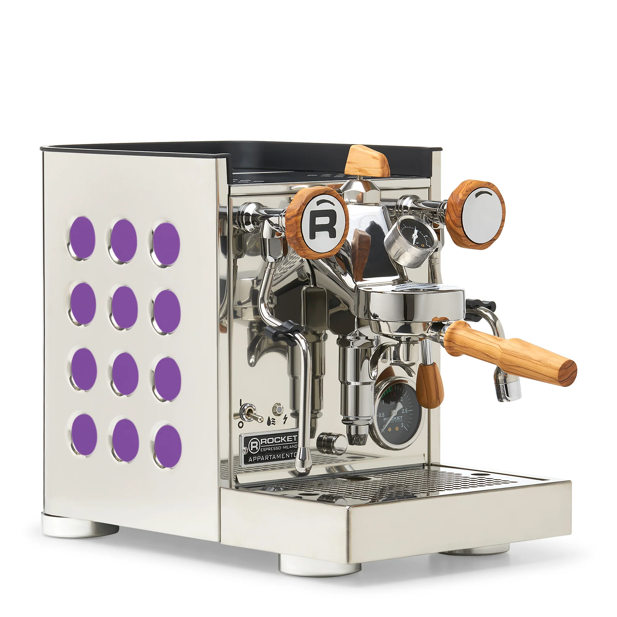 Rocket Espresso Appartamento TCA Espresso Machine - Stainless Steel with Black Stripe - Image 23