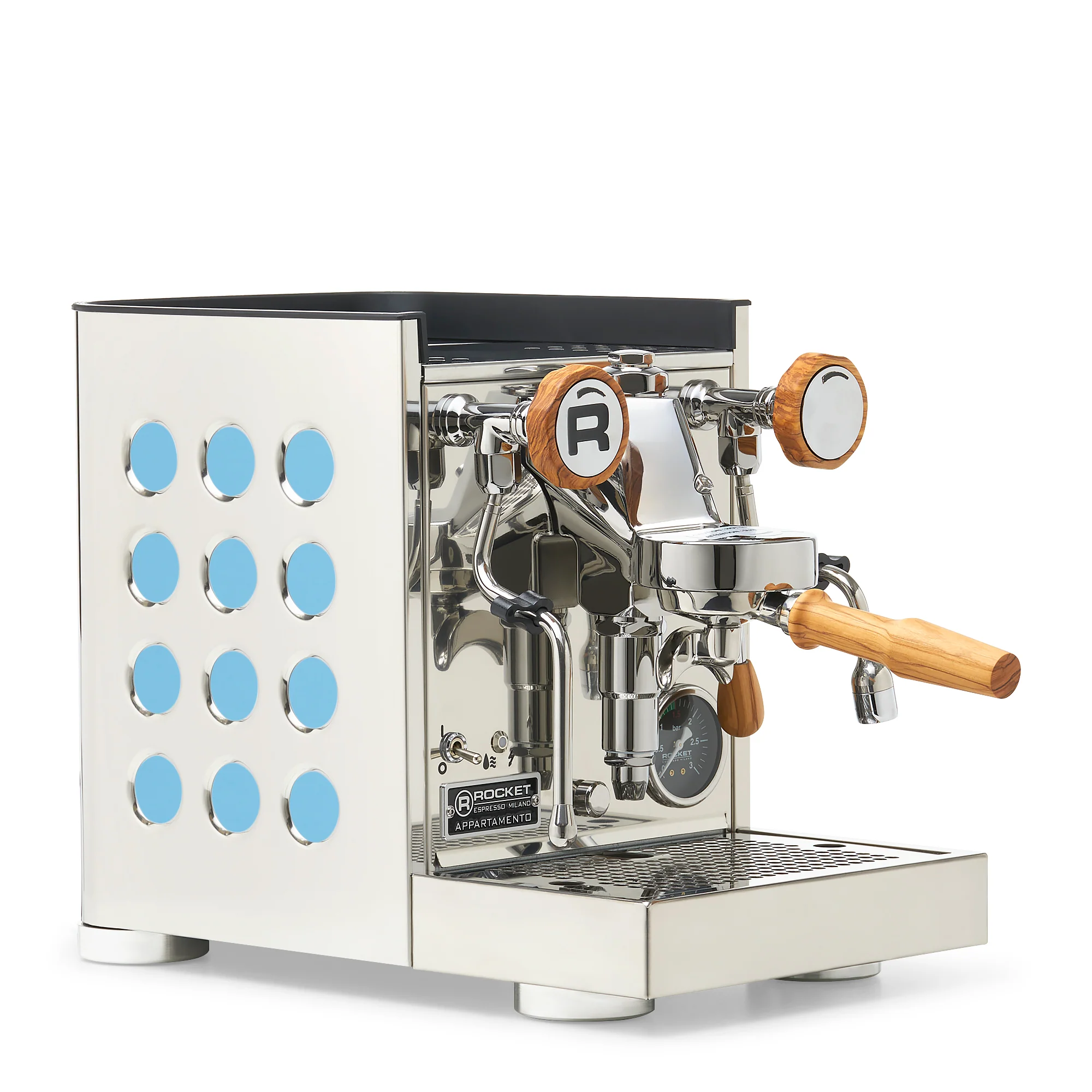 Rocket Espresso Appartamento TCA Espresso Machine - Stainless Steel with Black Stripe - Image 35