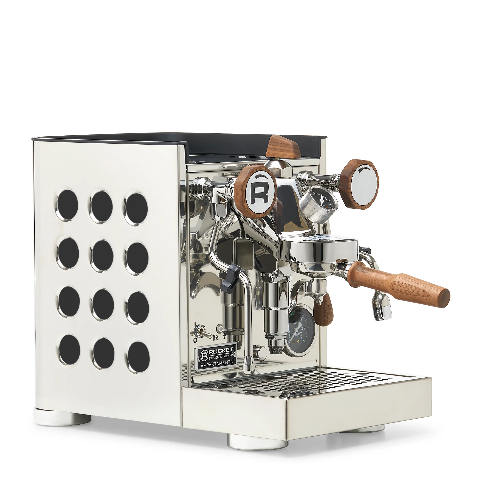 Rocket Espresso Appartamento TCA Espresso Machine - Stainless Steel with Black Stripe - Image 56
