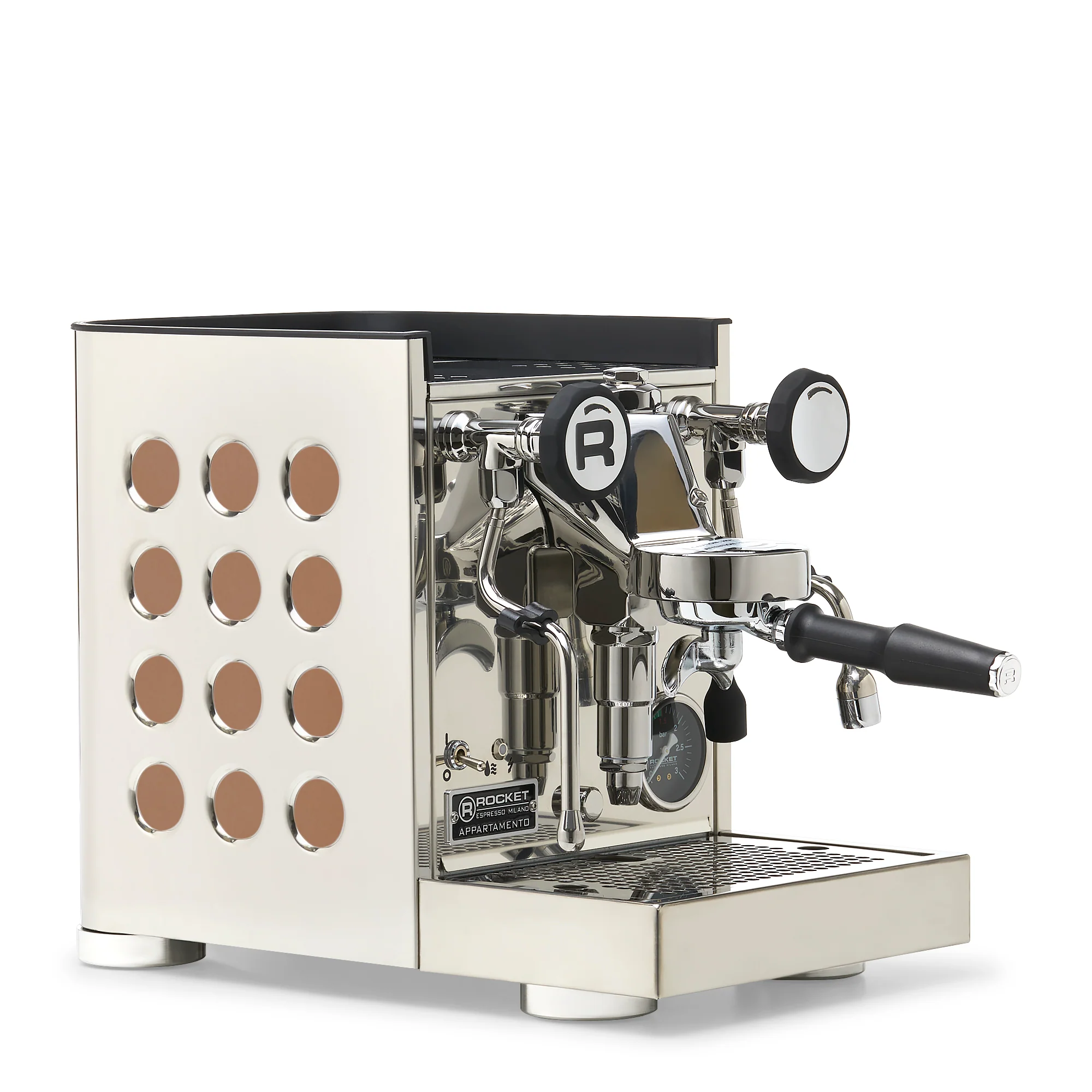 Rocket Espresso Appartamento TCA Espresso Machine - Stainless Steel with Black Stripe - Image 65