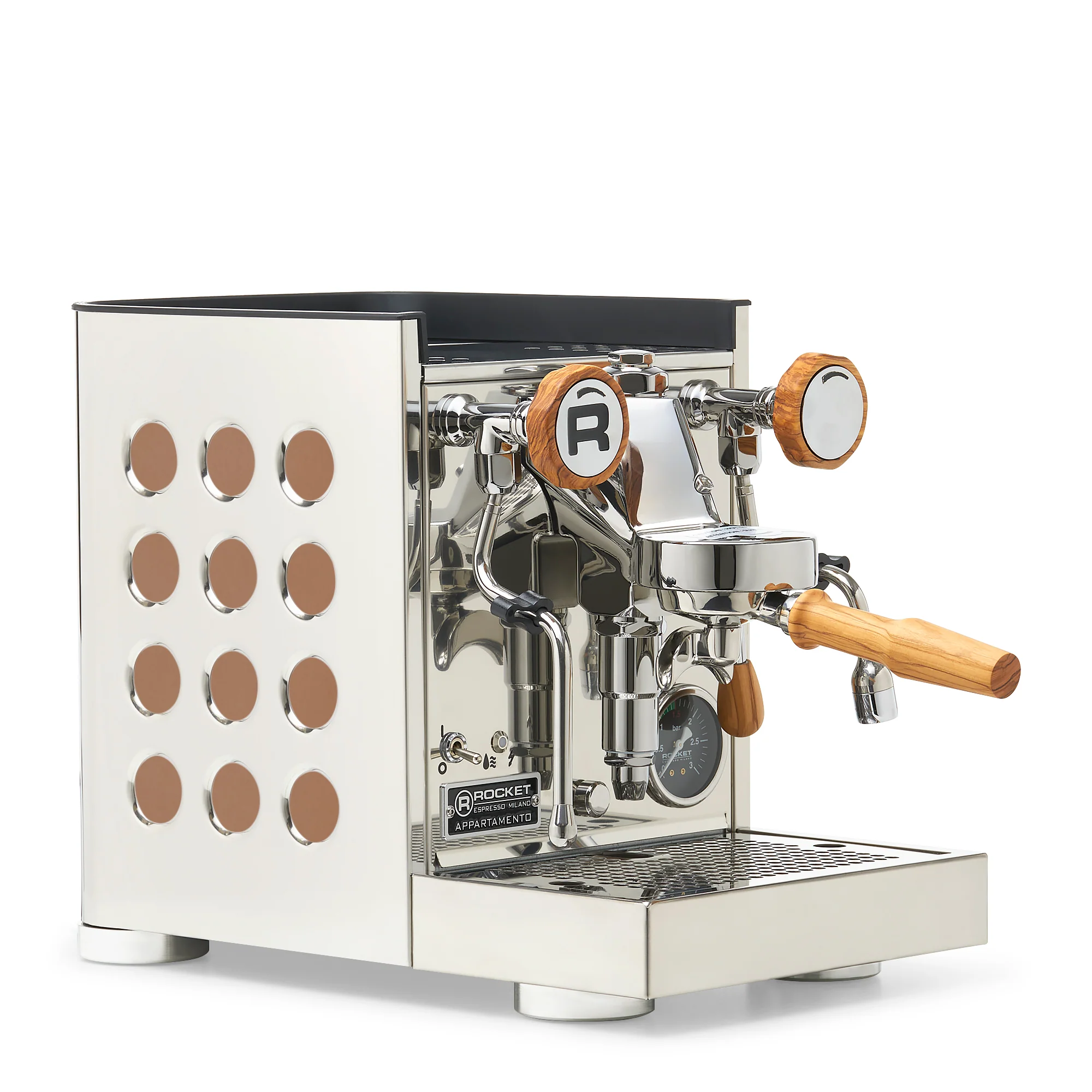 Rocket Espresso Appartamento TCA Espresso Machine - Stainless Steel with Black Stripe - Image 67