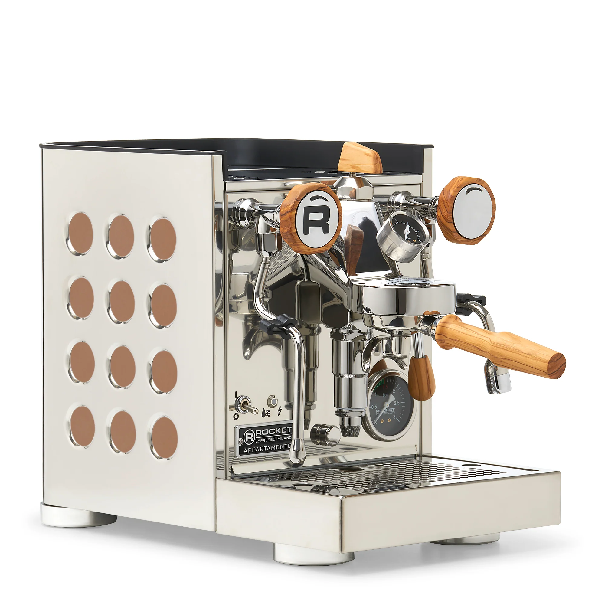 Rocket Espresso Appartamento TCA Espresso Machine - Stainless Steel with Black Stripe - Image 71