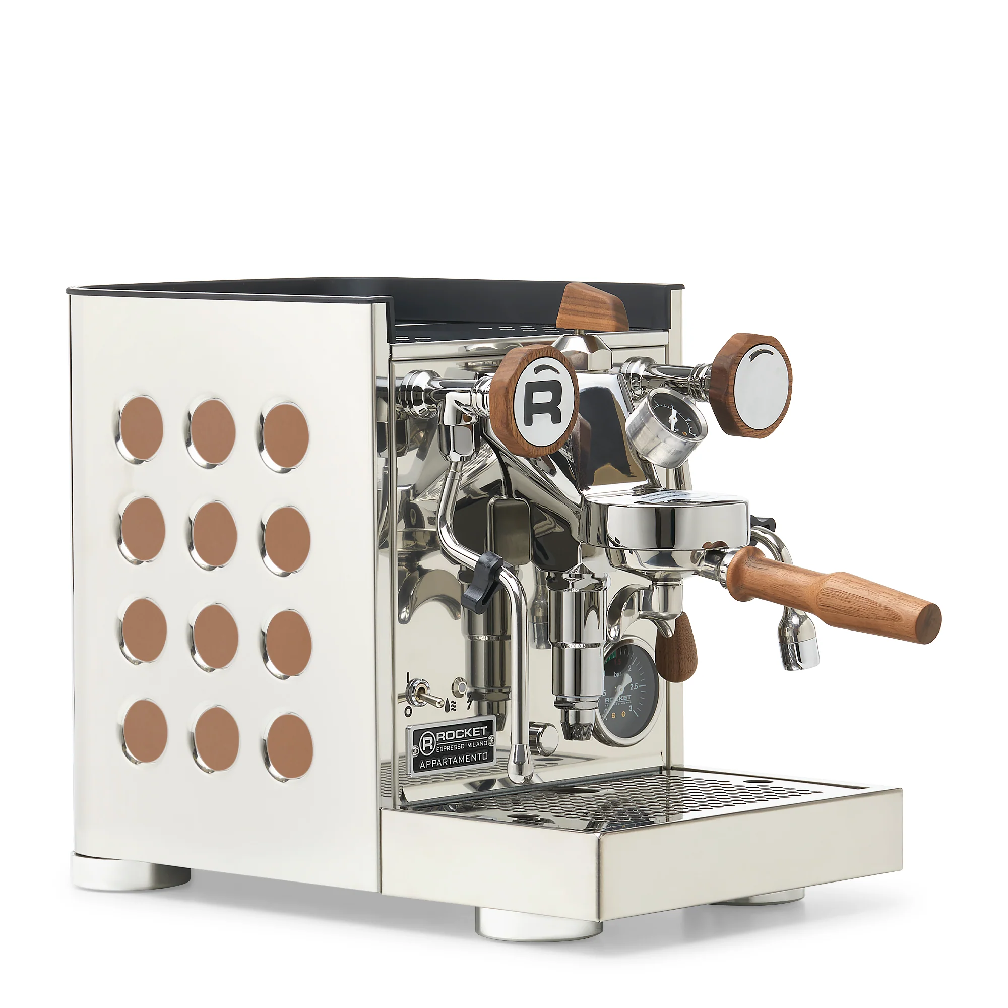 Rocket Espresso Appartamento TCA Espresso Machine - Stainless Steel with Black Stripe - Image 72