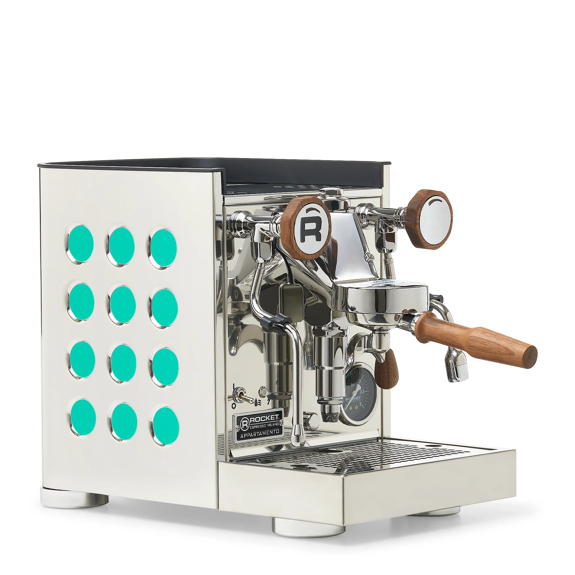 Rocket Espresso Appartamento TCA Espresso Machine - Stainless Steel with Black Stripe - Image 84
