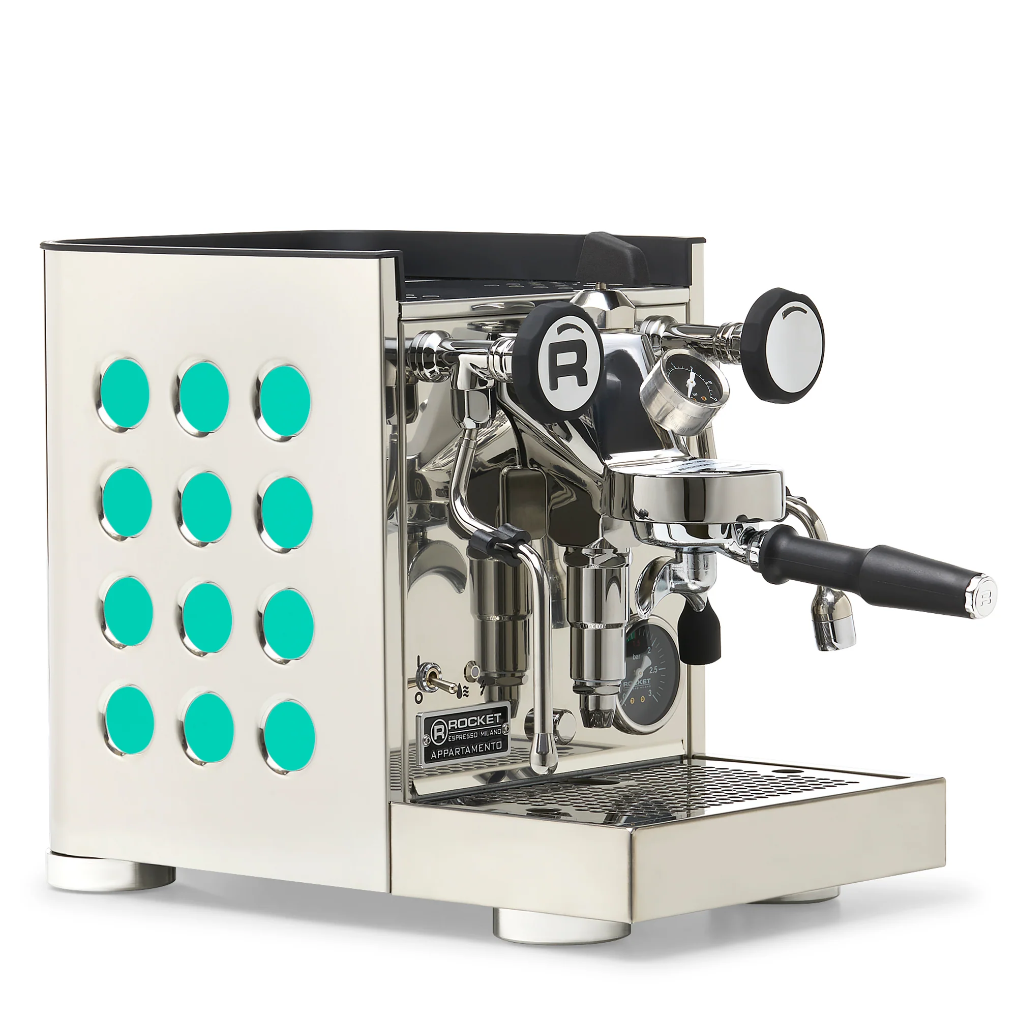 Rocket Espresso Appartamento TCA Espresso Machine - Stainless Steel with Black Stripe - Image 85