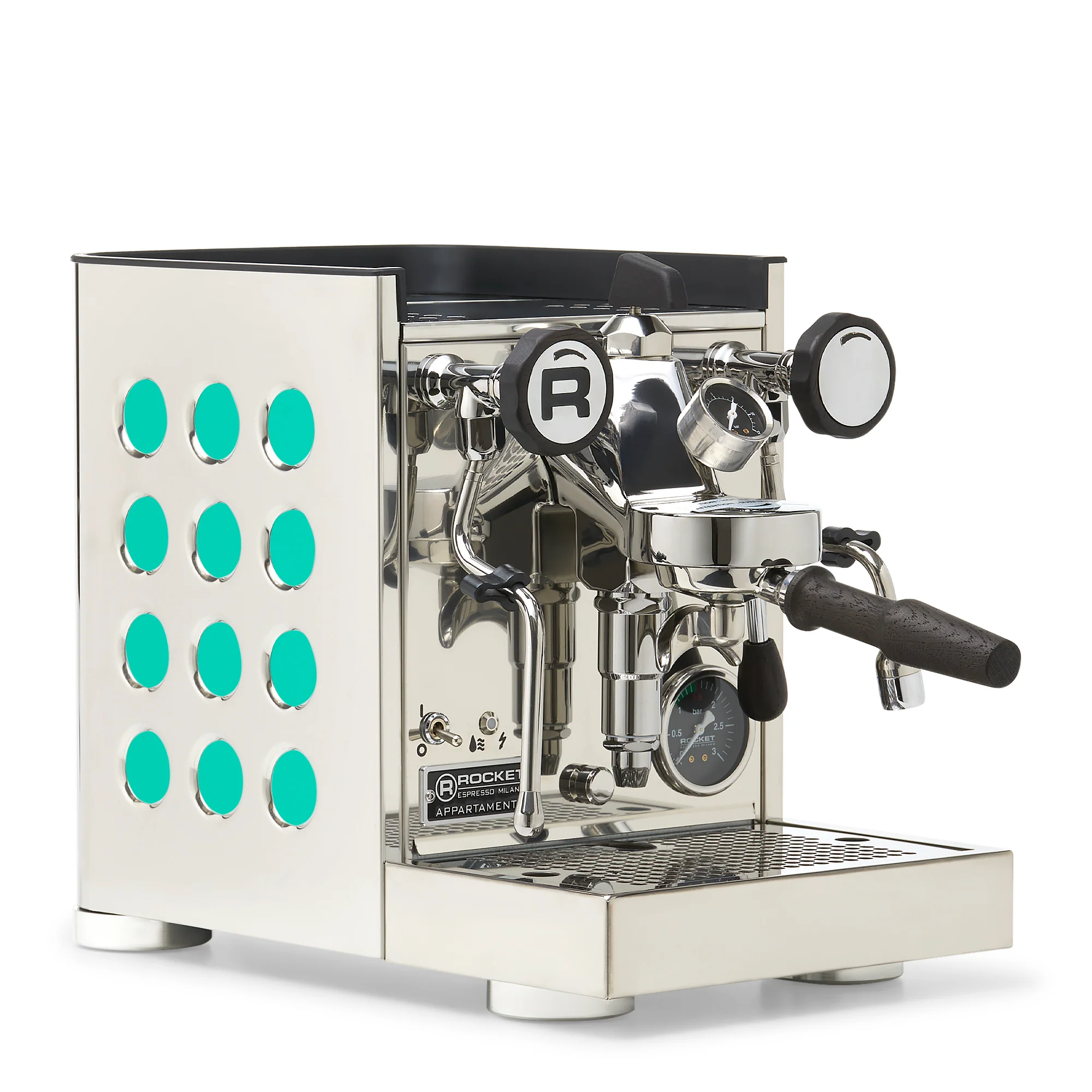 Rocket Espresso Appartamento TCA Espresso Machine - Stainless Steel with Black Stripe - Image 86
