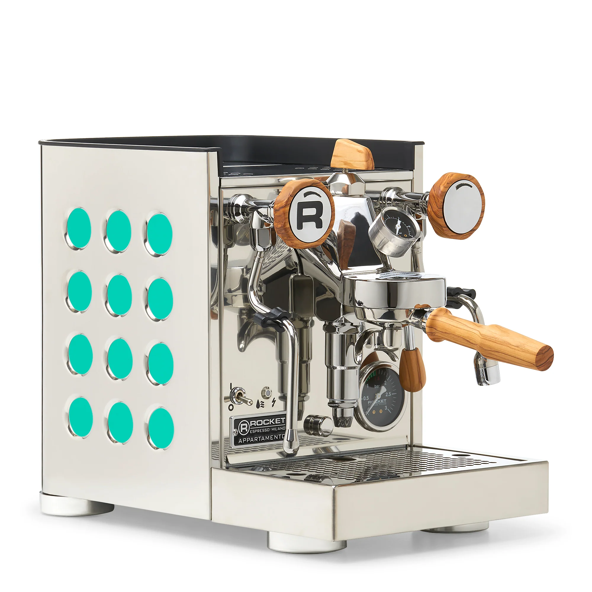 Rocket Espresso Appartamento TCA Espresso Machine - Stainless Steel with Black Stripe - Image 87
