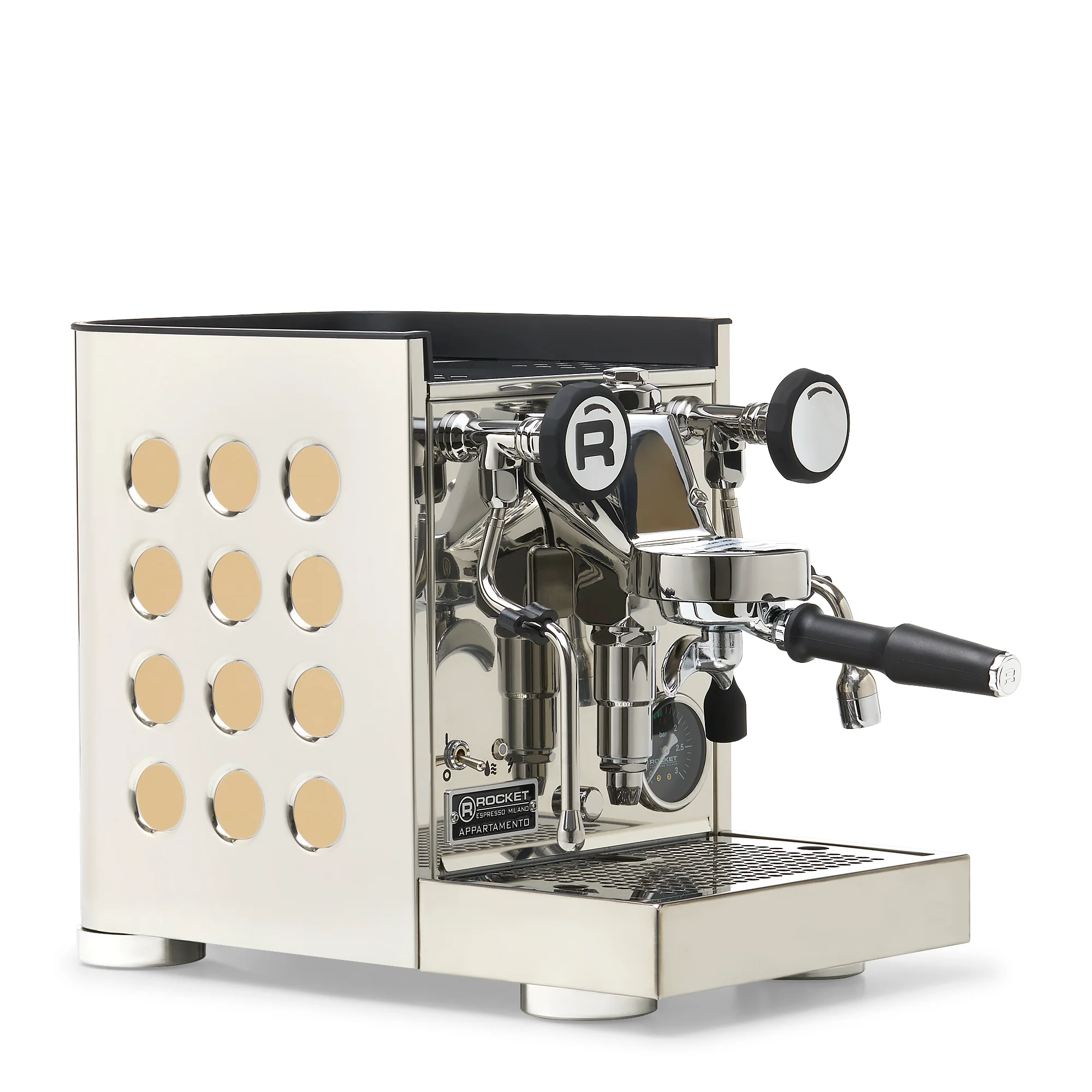 Rocket Espresso Appartamento TCA Espresso Machine - Stainless Steel with Black Stripe - Image 97