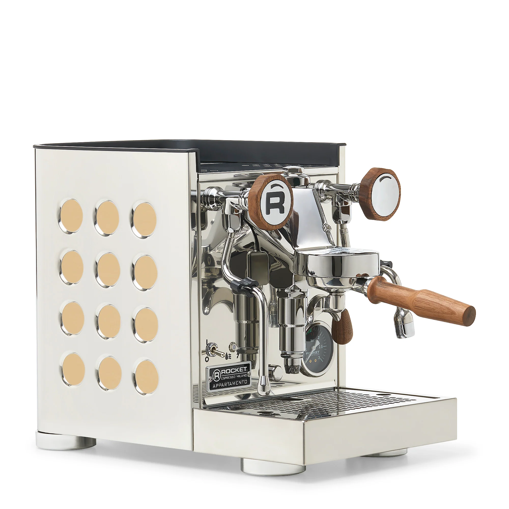 Rocket Espresso Appartamento TCA Espresso Machine - Stainless Steel with White Stripe - Image 101