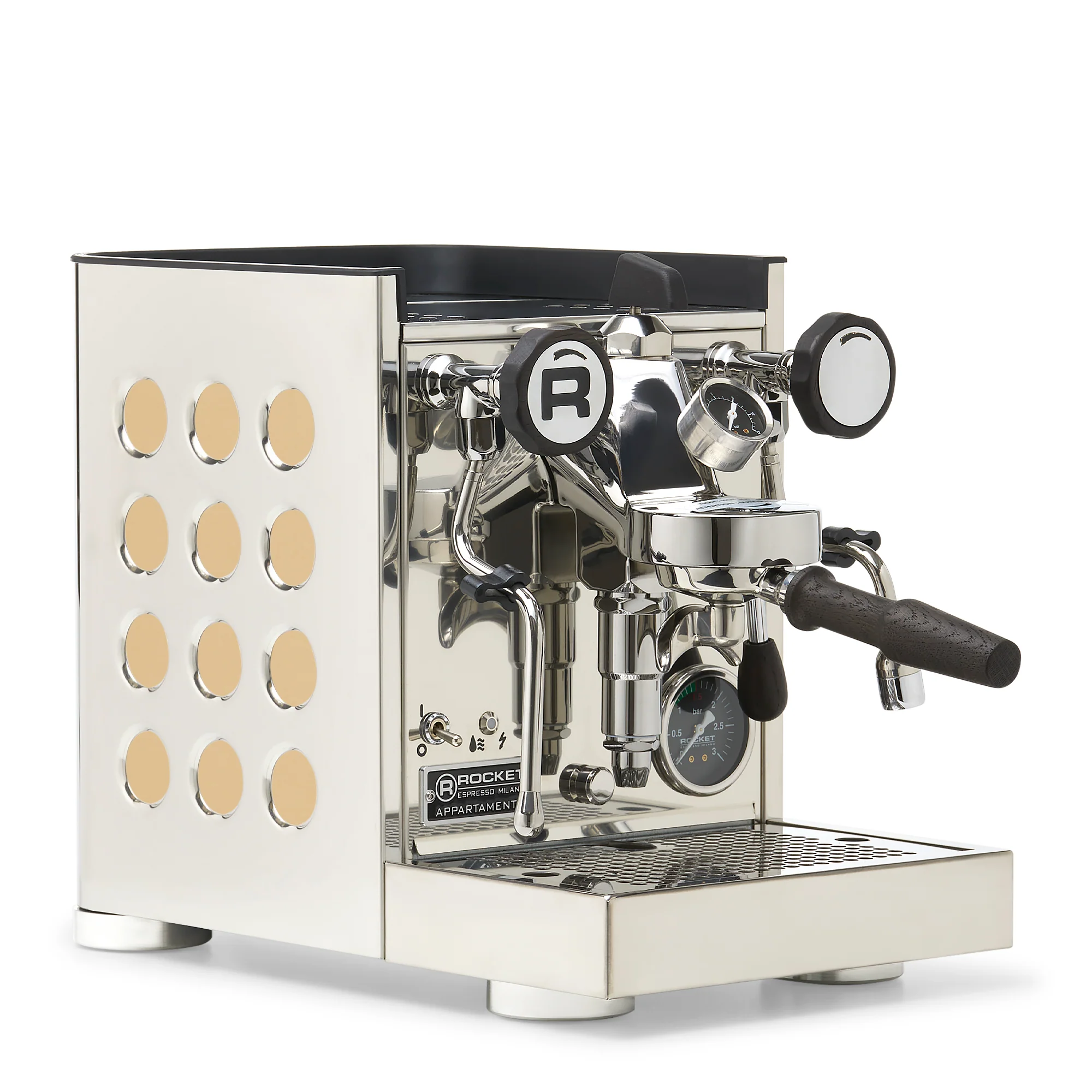 Rocket Espresso Appartamento TCA Espresso Machine - Stainless Steel with White Stripe - Image 103