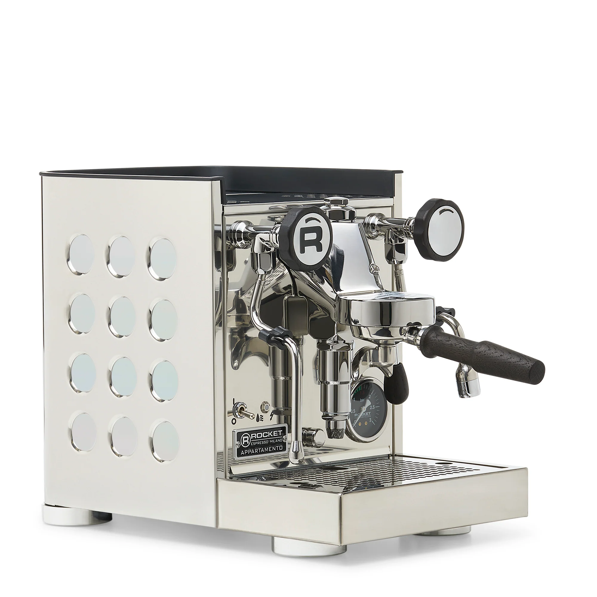 Rocket Espresso Appartamento TCA Espresso Machine - Stainless Steel with White Stripe - Image 115