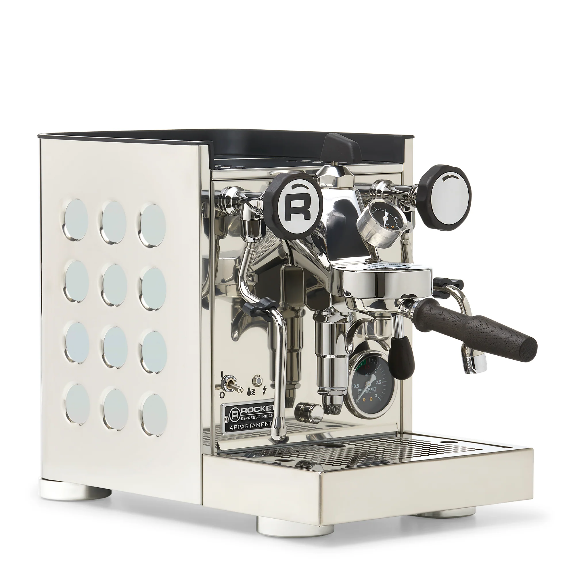 Rocket Espresso Appartamento TCA Espresso Machine - Stainless Steel with White Stripe - Image 119