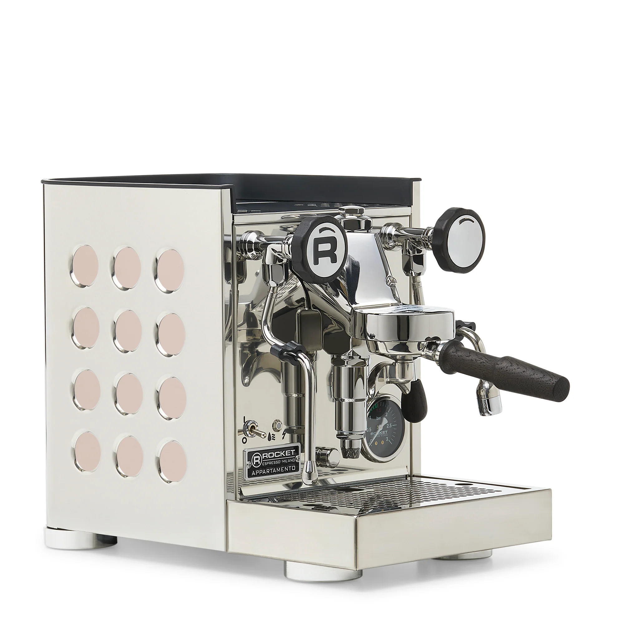 Rocket Espresso Appartamento TCA Espresso Machine - Stainless Steel with White Stripe - Image 131
