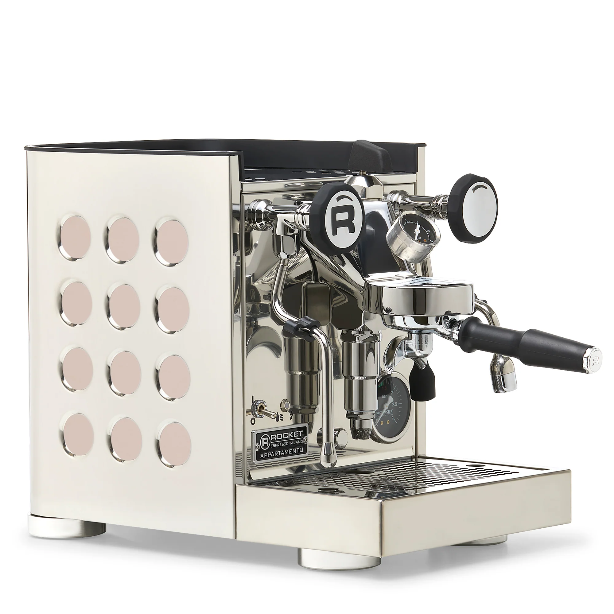 Rocket Espresso Appartamento TCA Espresso Machine - Stainless Steel with White Stripe - Image 134