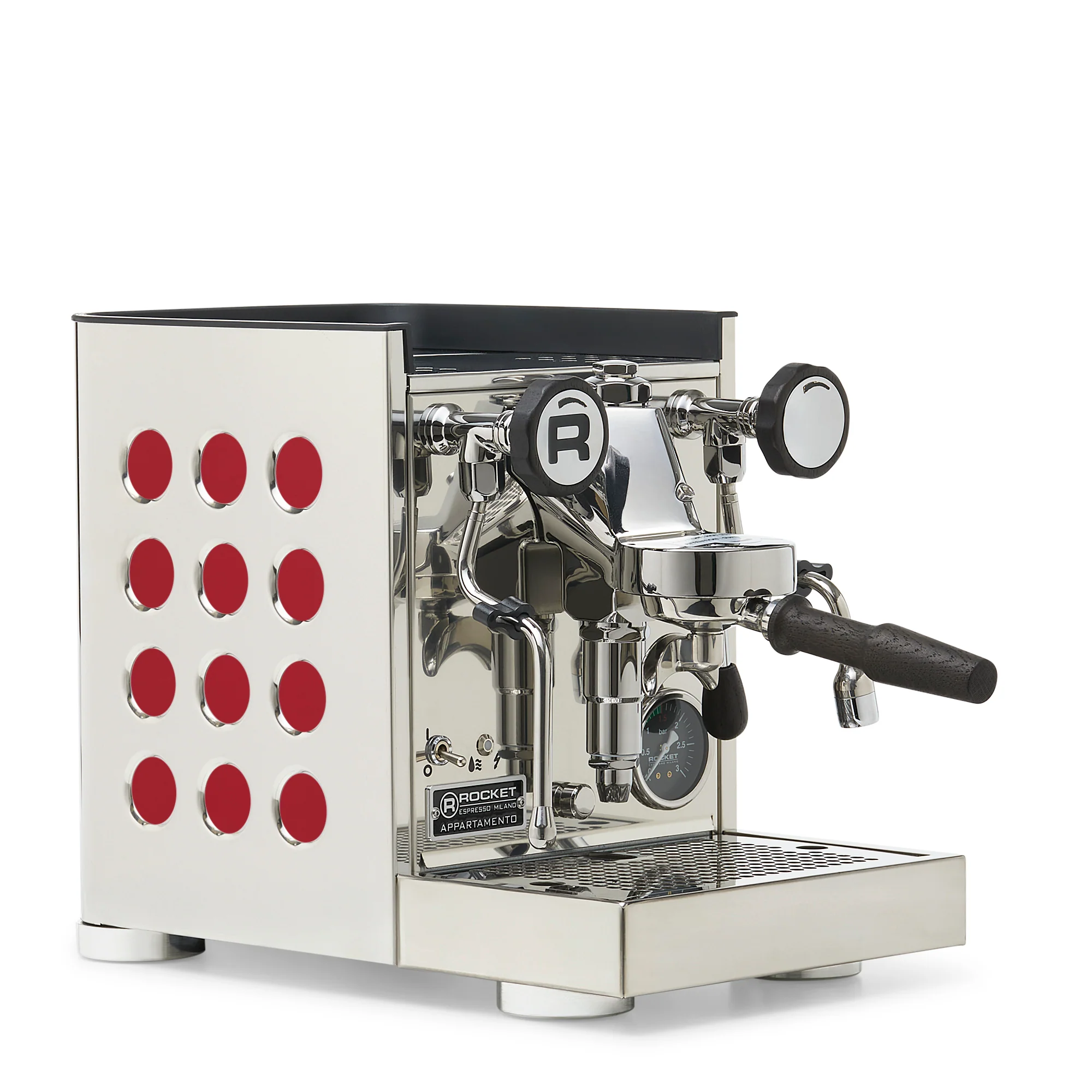 Rocket Espresso Appartamento TCA Espresso Machine - Stainless Steel with White Stripe - Image 147