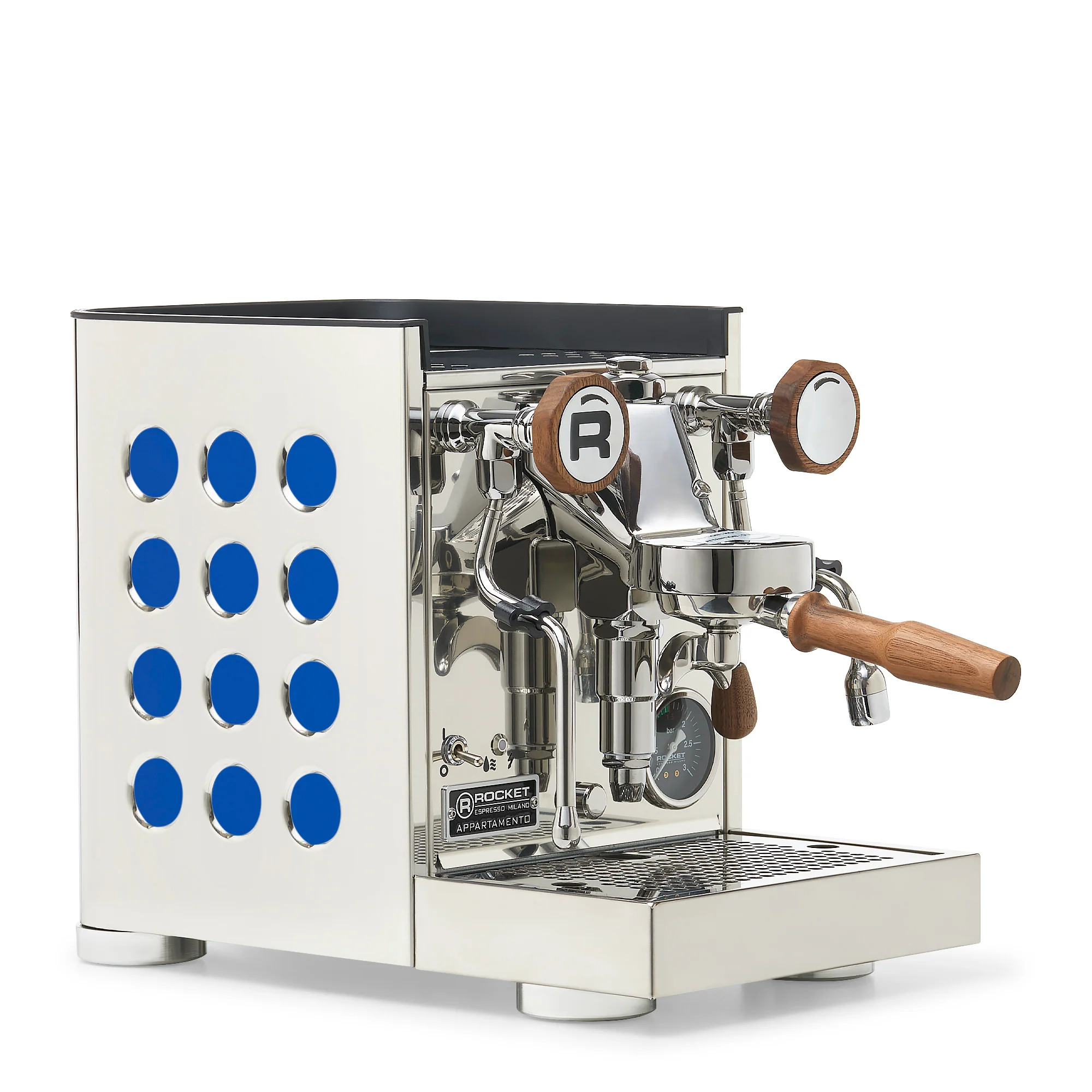 Rocket Espresso Appartamento TCA Espresso Machine - Stainless Steel with White Stripe - Image 165