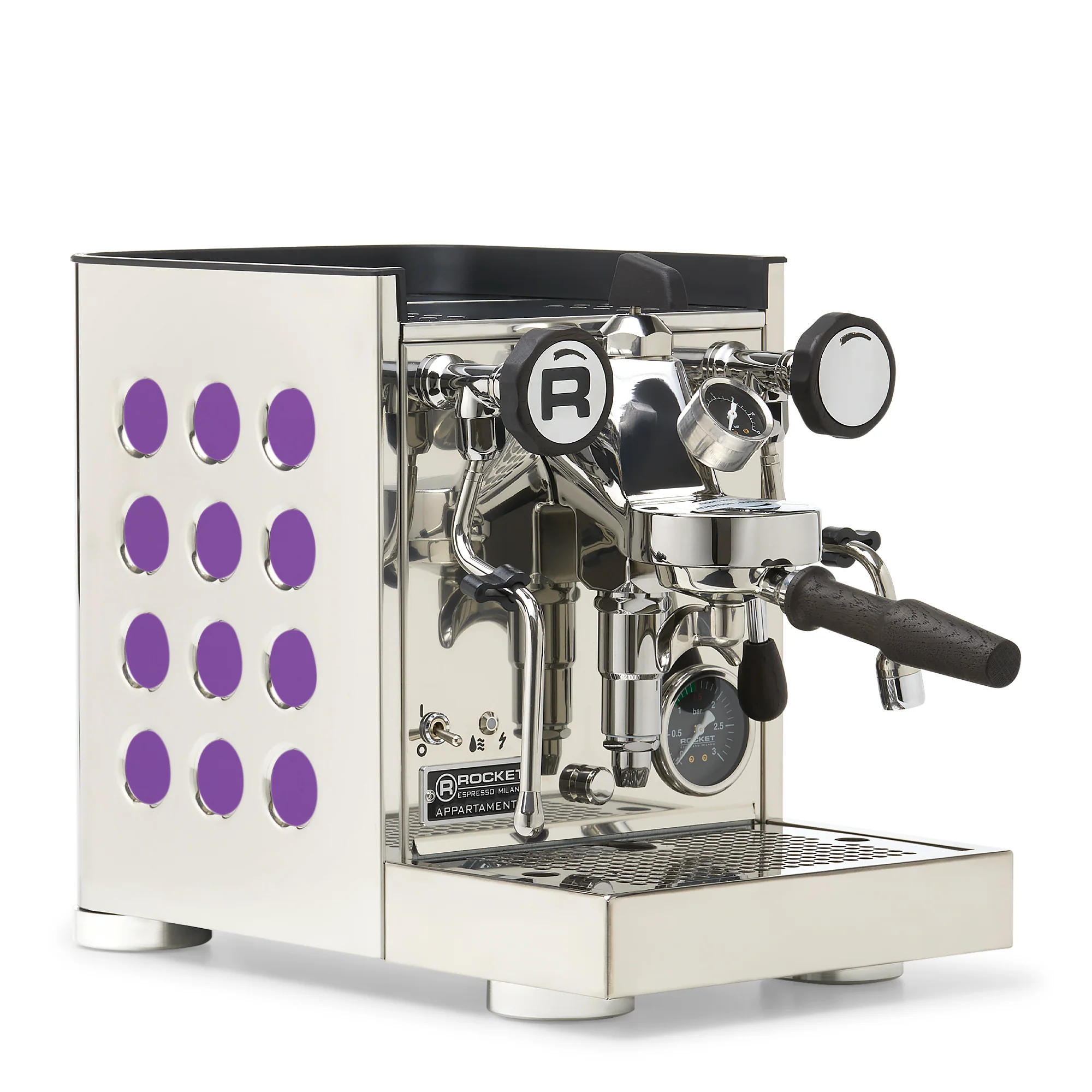 Rocket Espresso Appartamento TCA Espresso Machine - Stainless Steel with White Stripe - Image 22