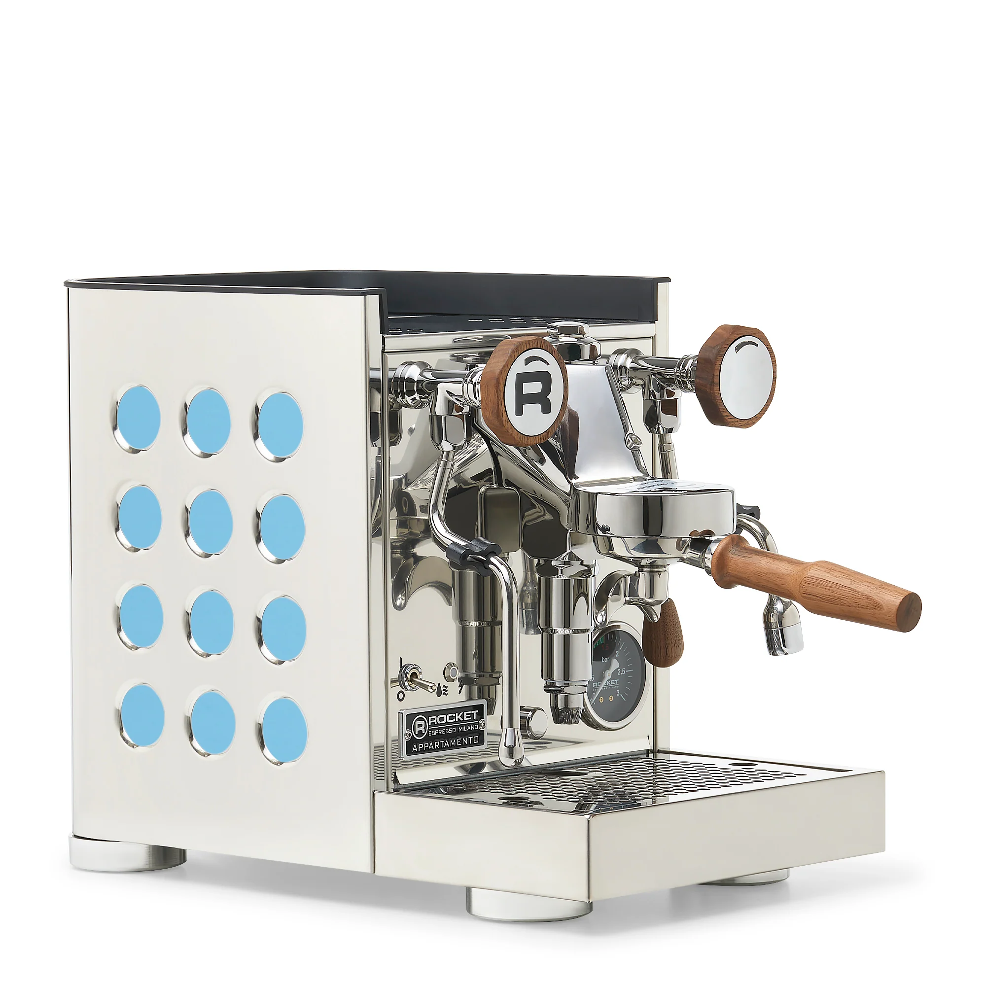 Rocket Espresso Appartamento TCA Espresso Machine - Stainless Steel with White Stripe - Image 36