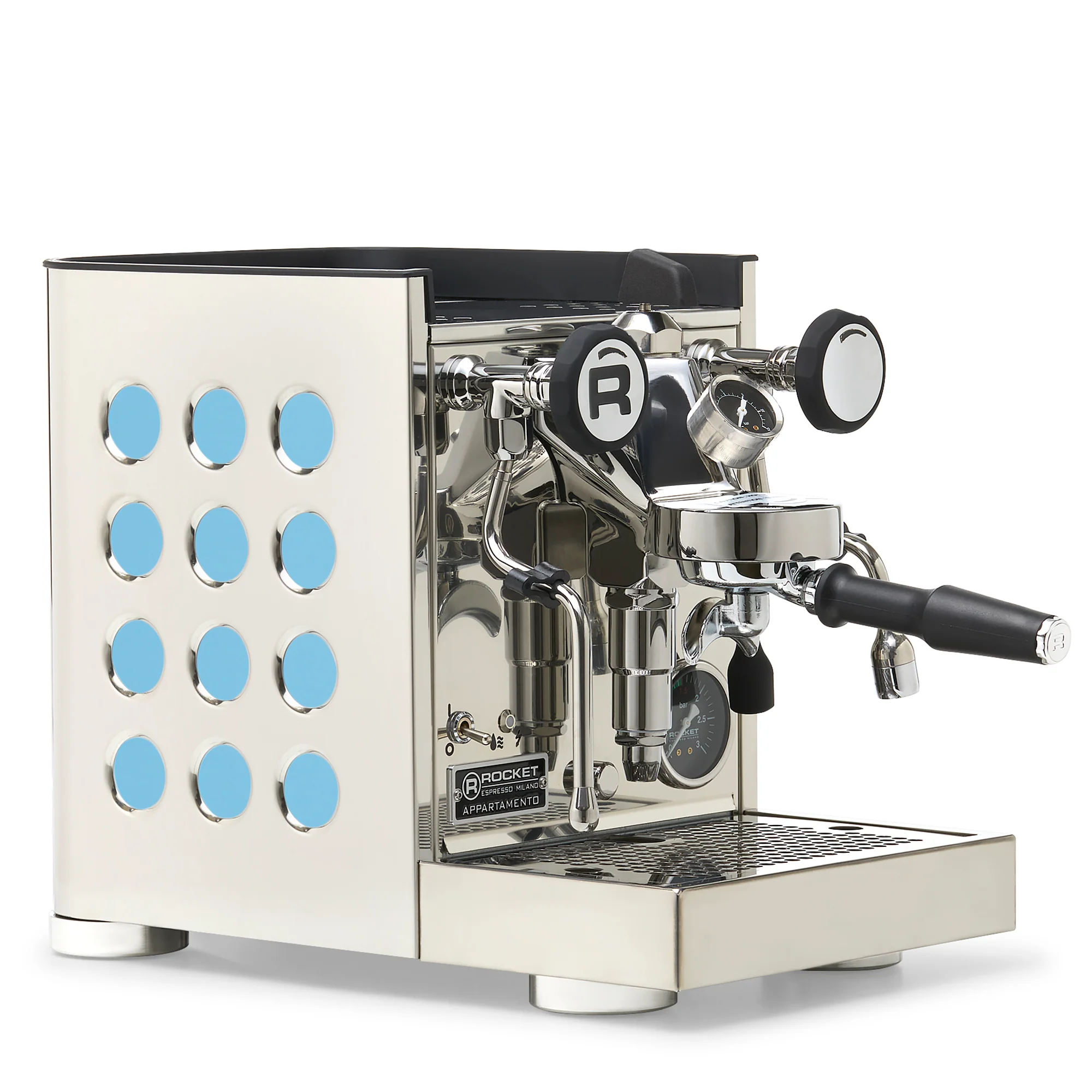 Rocket Espresso Appartamento TCA Espresso Machine - Stainless Steel with White Stripe - Image 37