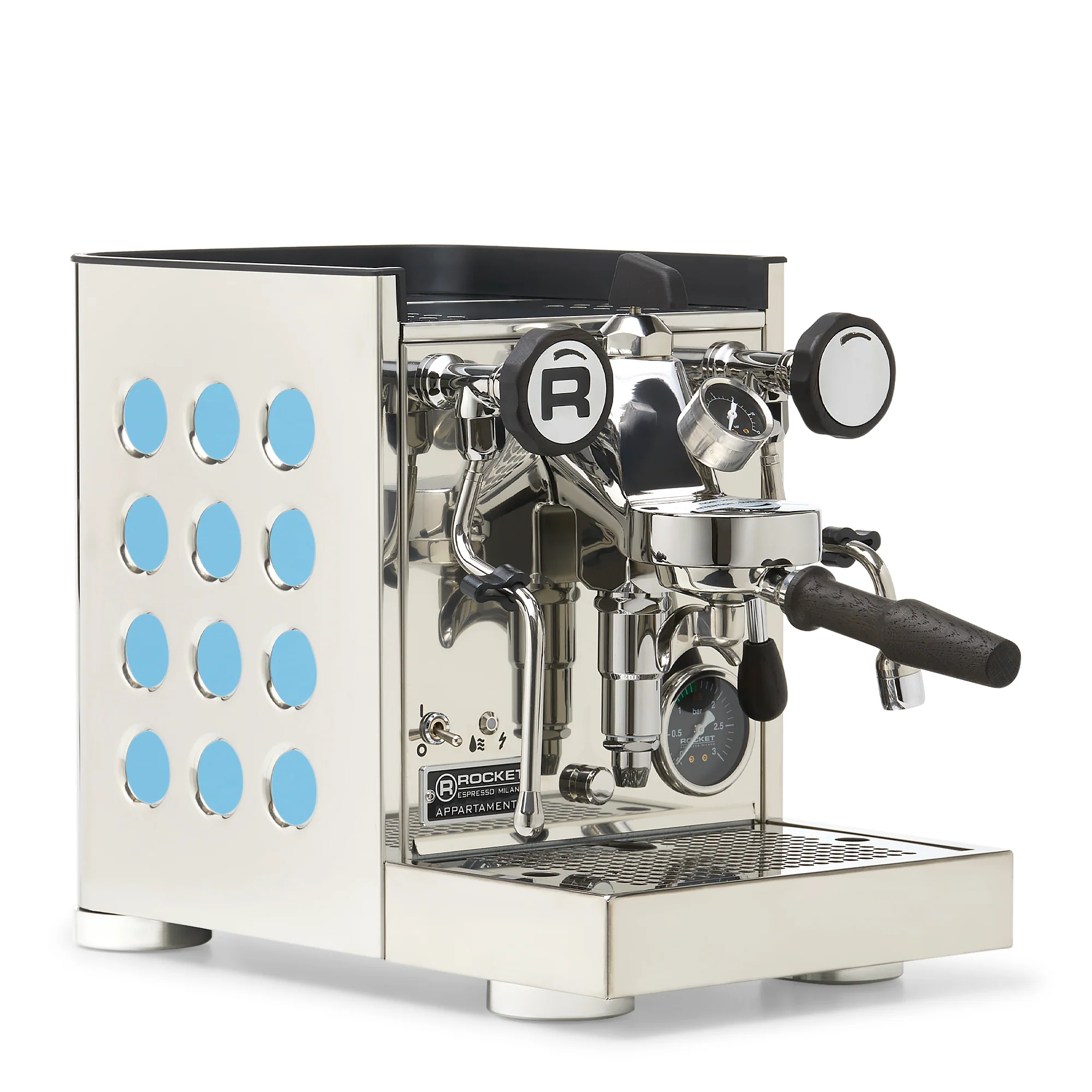Rocket Espresso Appartamento TCA Espresso Machine - Stainless Steel with White Stripe - Image 38