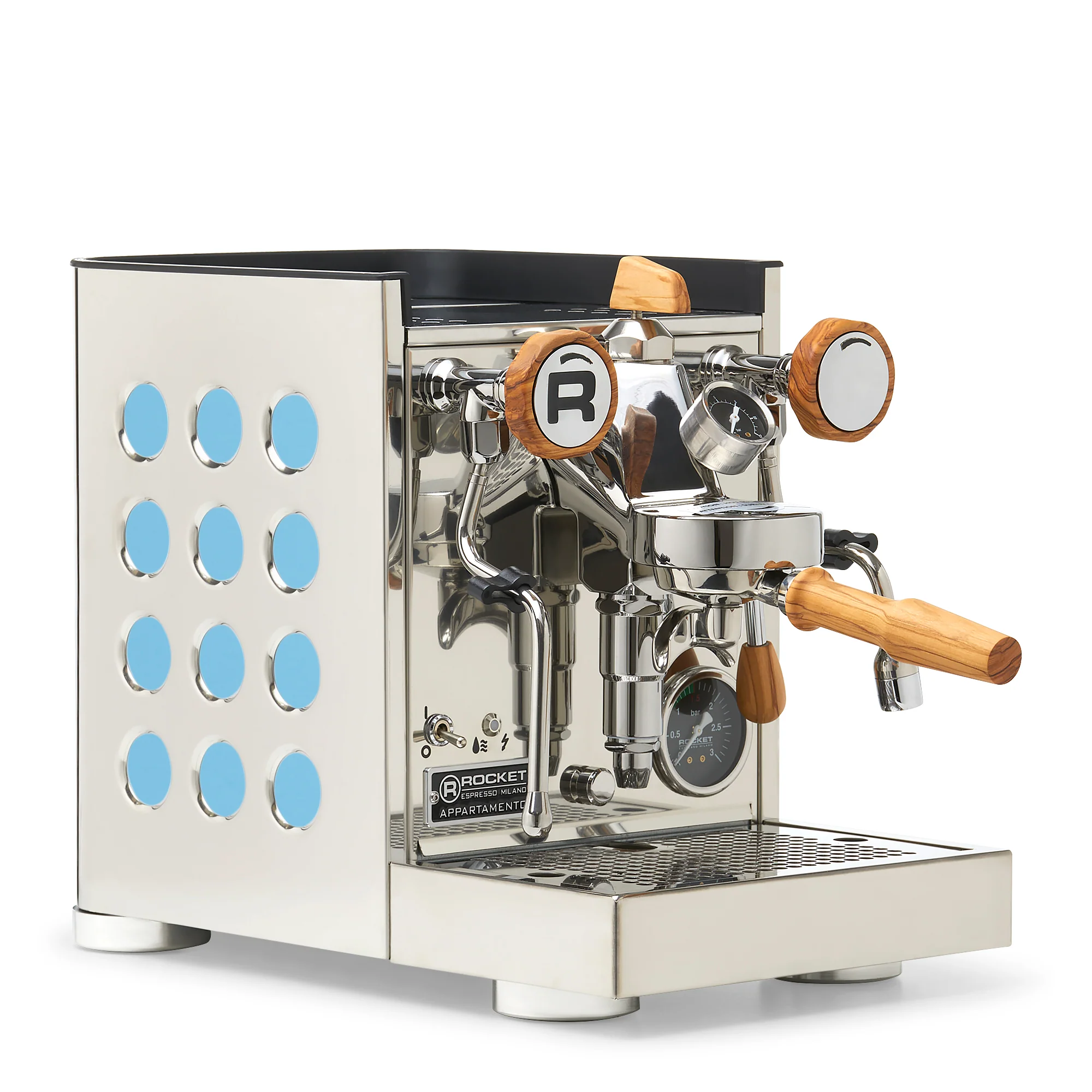 Rocket Espresso Appartamento TCA Espresso Machine - Stainless Steel with White Stripe - Image 39