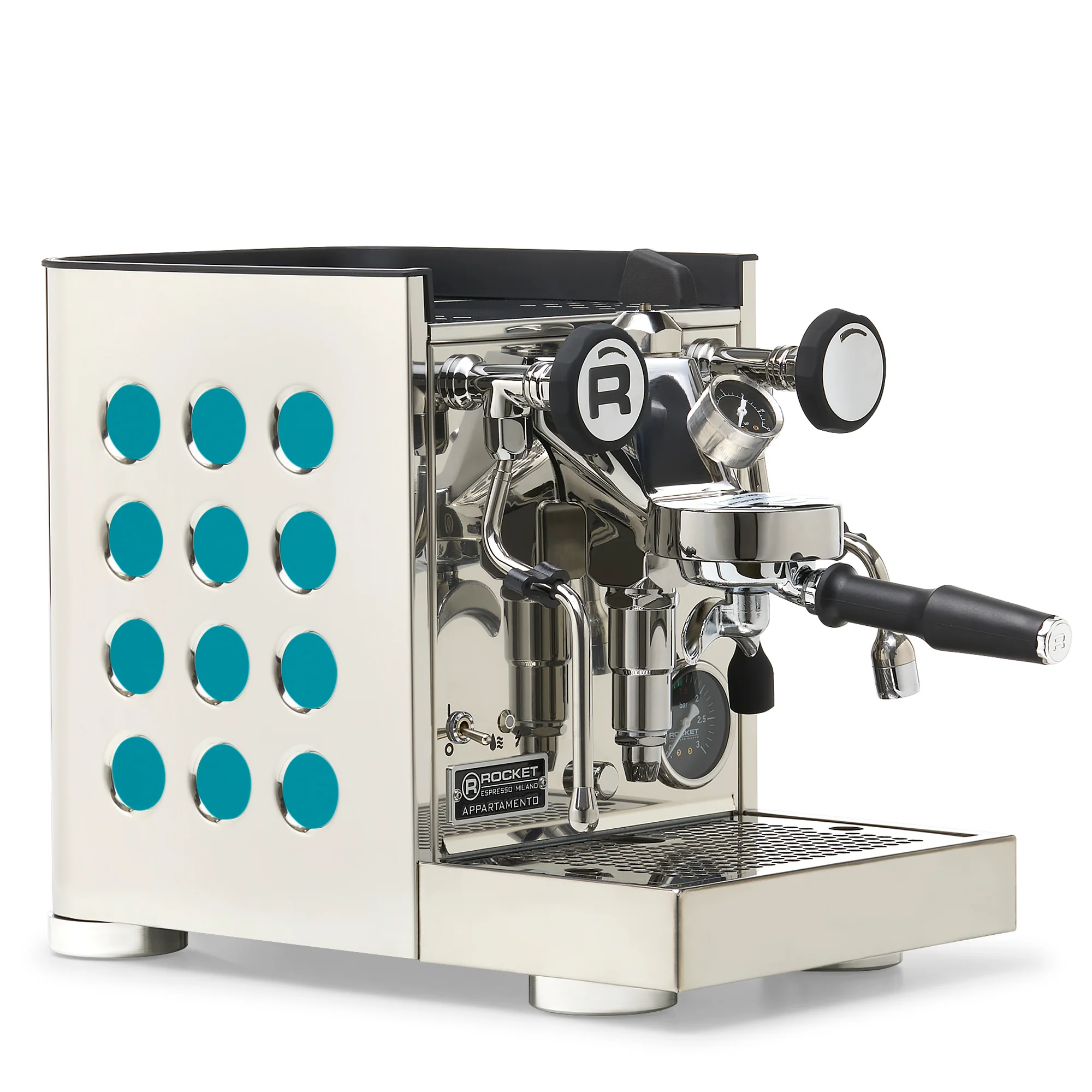 Rocket Espresso Appartamento TCA Espresso Machine - Stainless Steel with White Stripe - Image 5