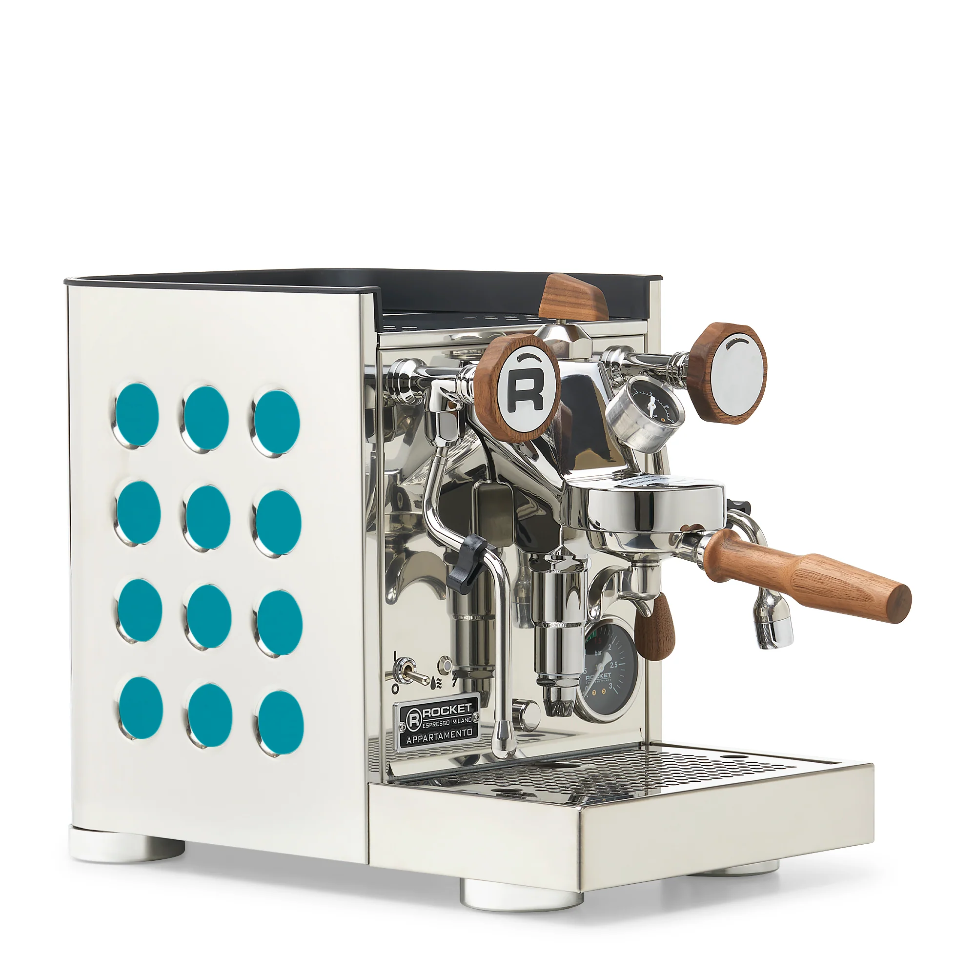 Rocket Espresso Appartamento TCA Espresso Machine - Stainless Steel with White Stripe - Image 8