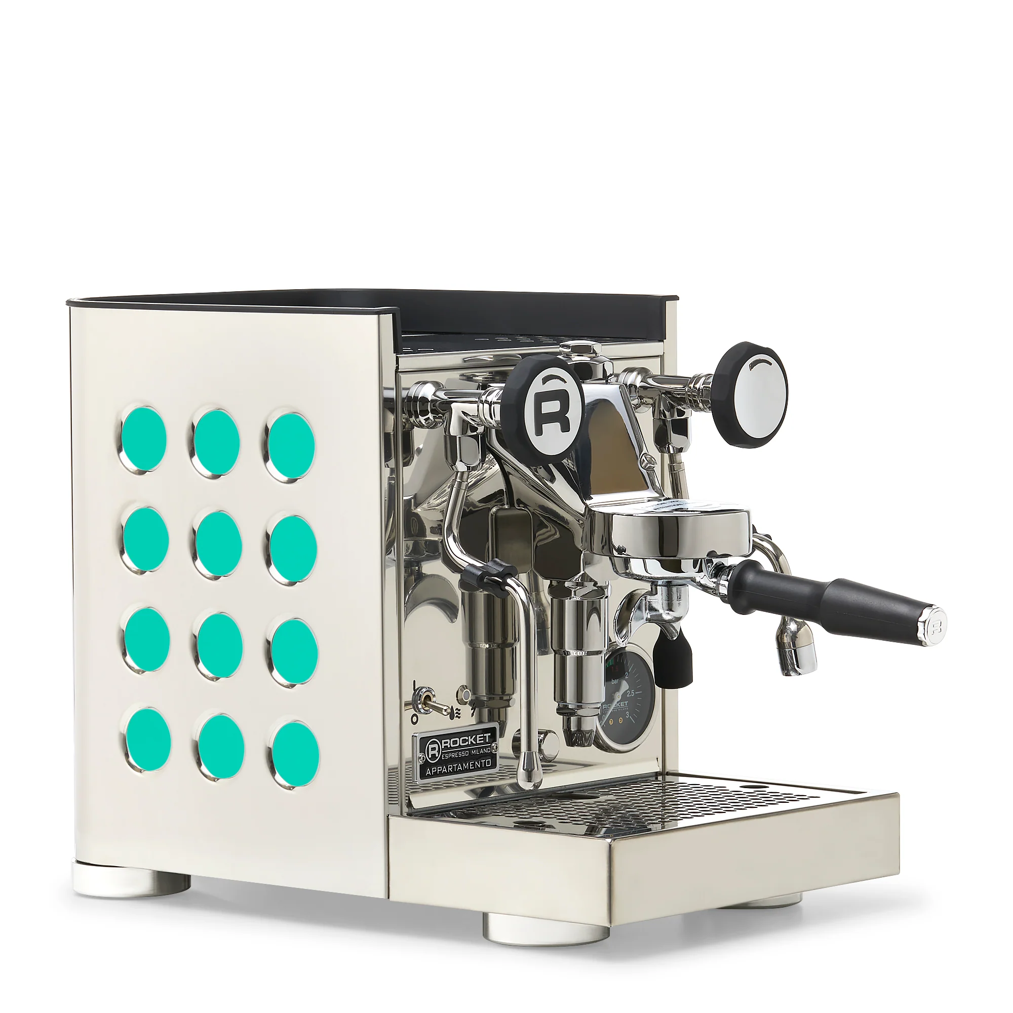 Rocket Espresso Appartamento TCA Espresso Machine - Stainless Steel with White Stripe - Image 82