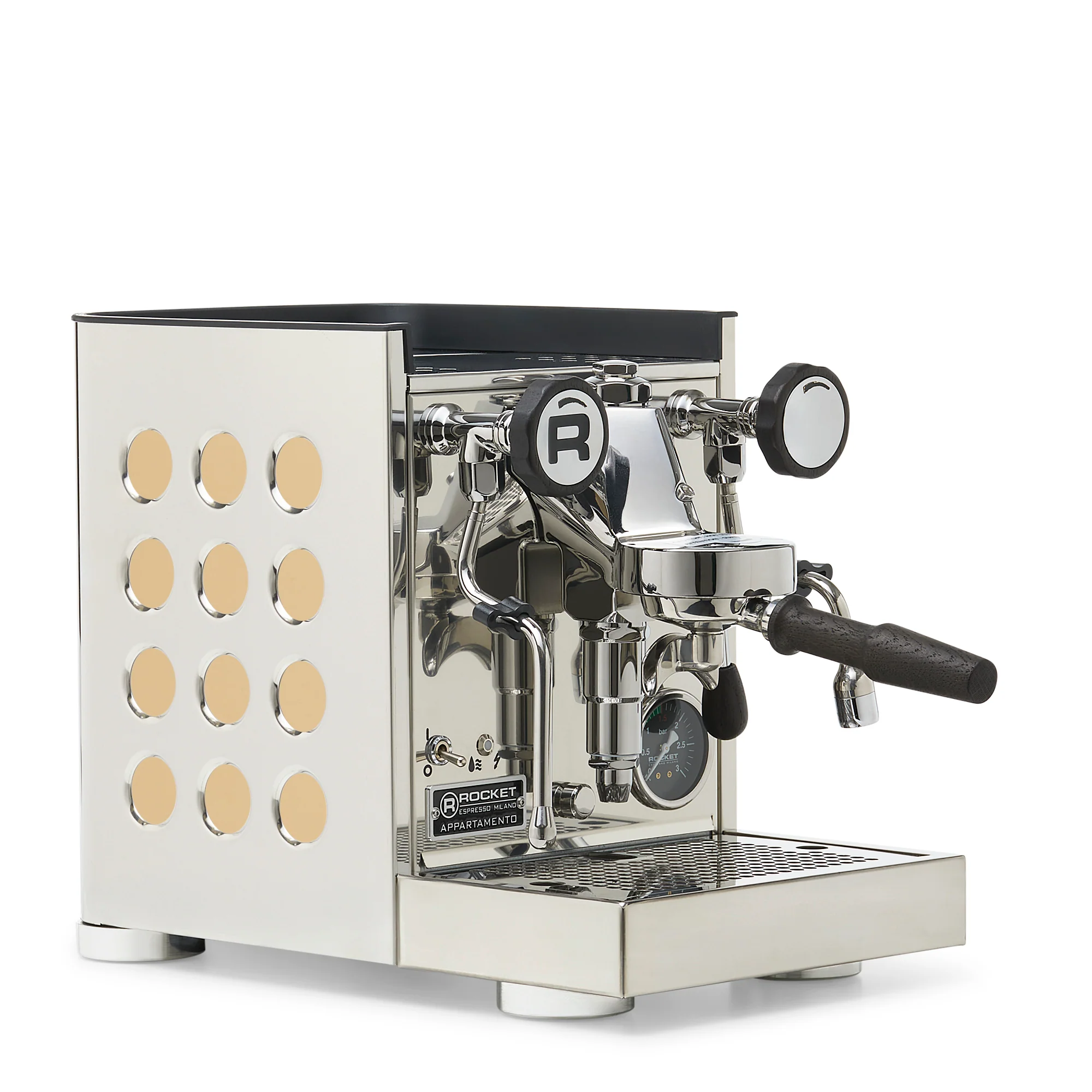 Rocket Espresso Appartamento TCA Espresso Machine - Stainless Steel with White Stripe - Image 99