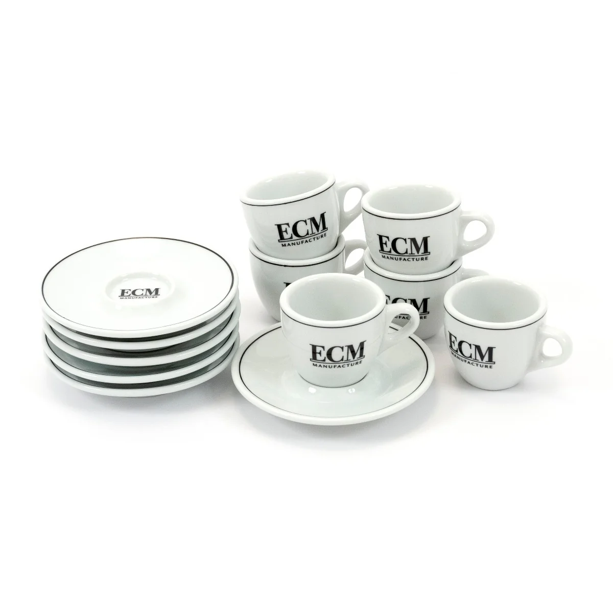 Set of 6 ECM Cappuccino Cups and Saucers - Image 2