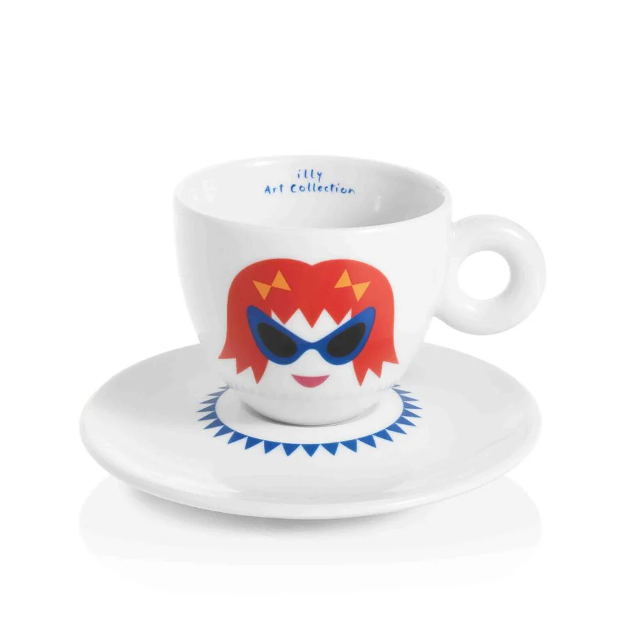 illy Art Collection Olimpia Zagnoli Cappuccino Cups - Set of 6 - Image 7