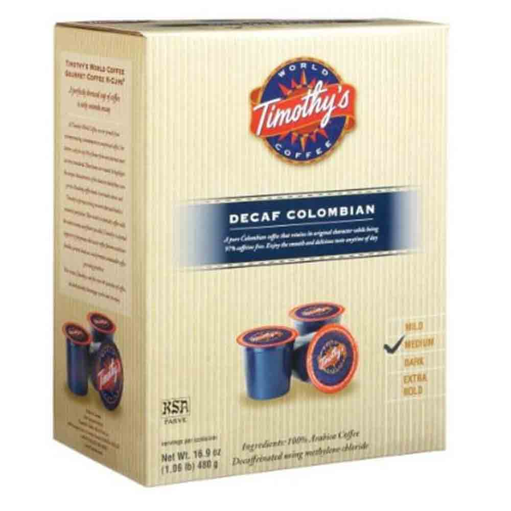 Timothy's Decaffeinated Colombian K-Cups - DISCONTINUED