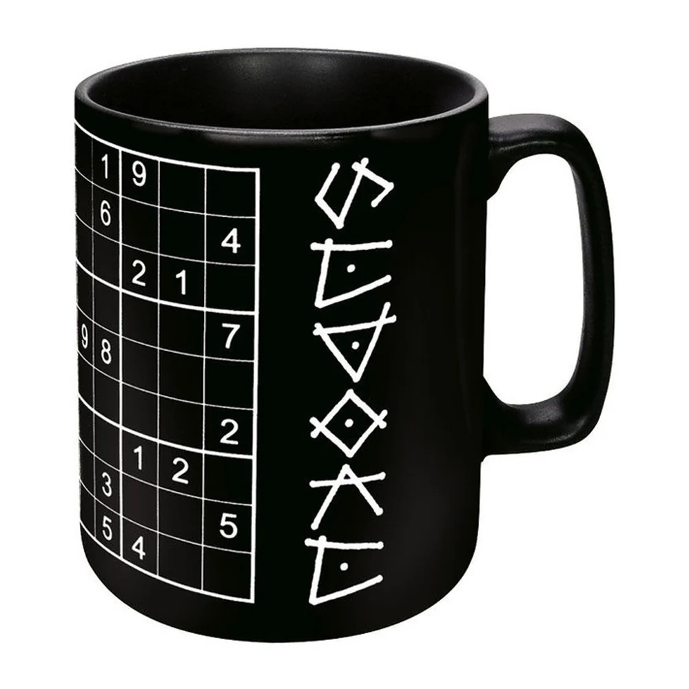 Waechtersbach Chalk Talk 12oz Sudoku Chalkboard Mug