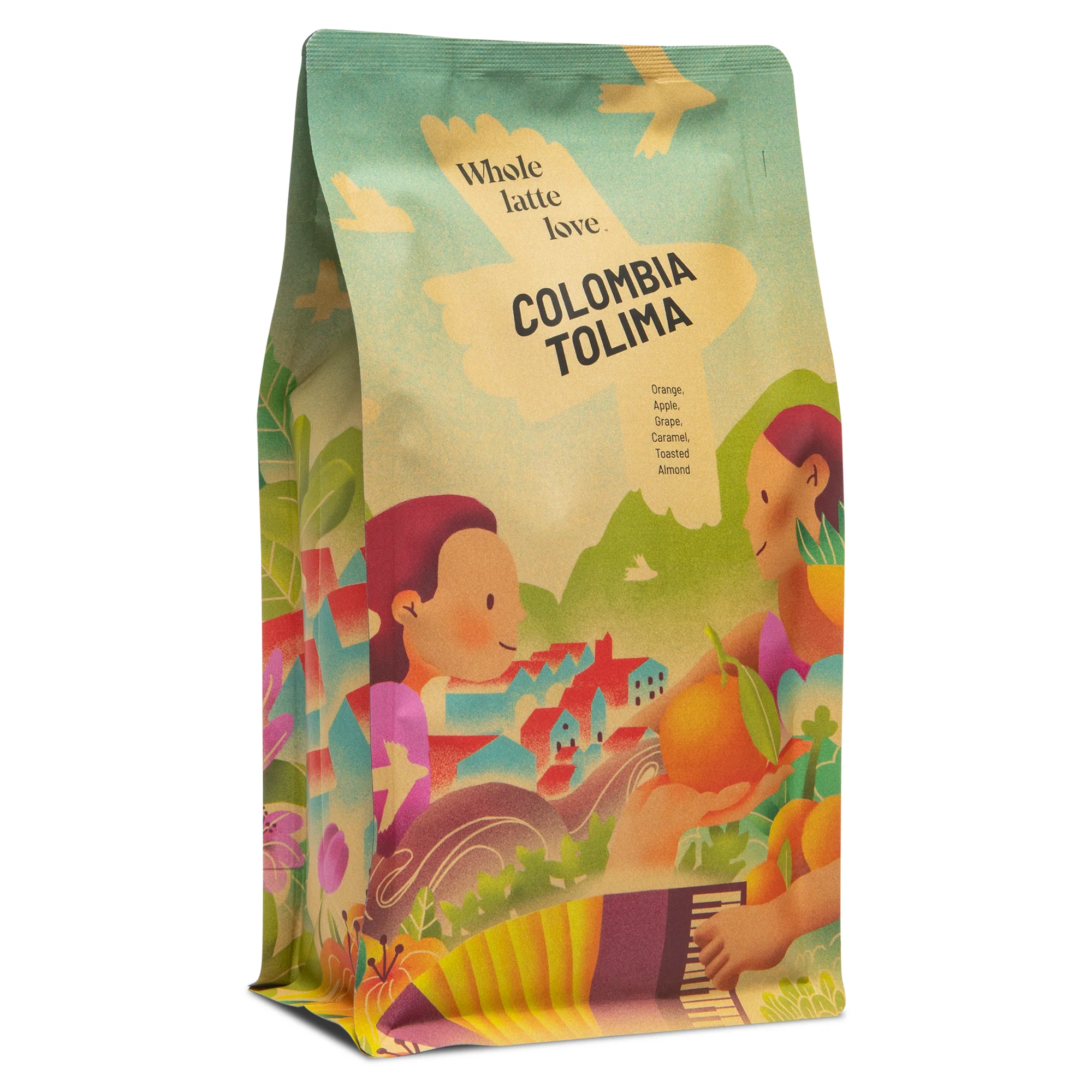 Whole Latte Love Colombia Tolima Single Origin Whole Bean Coffee - Image 2