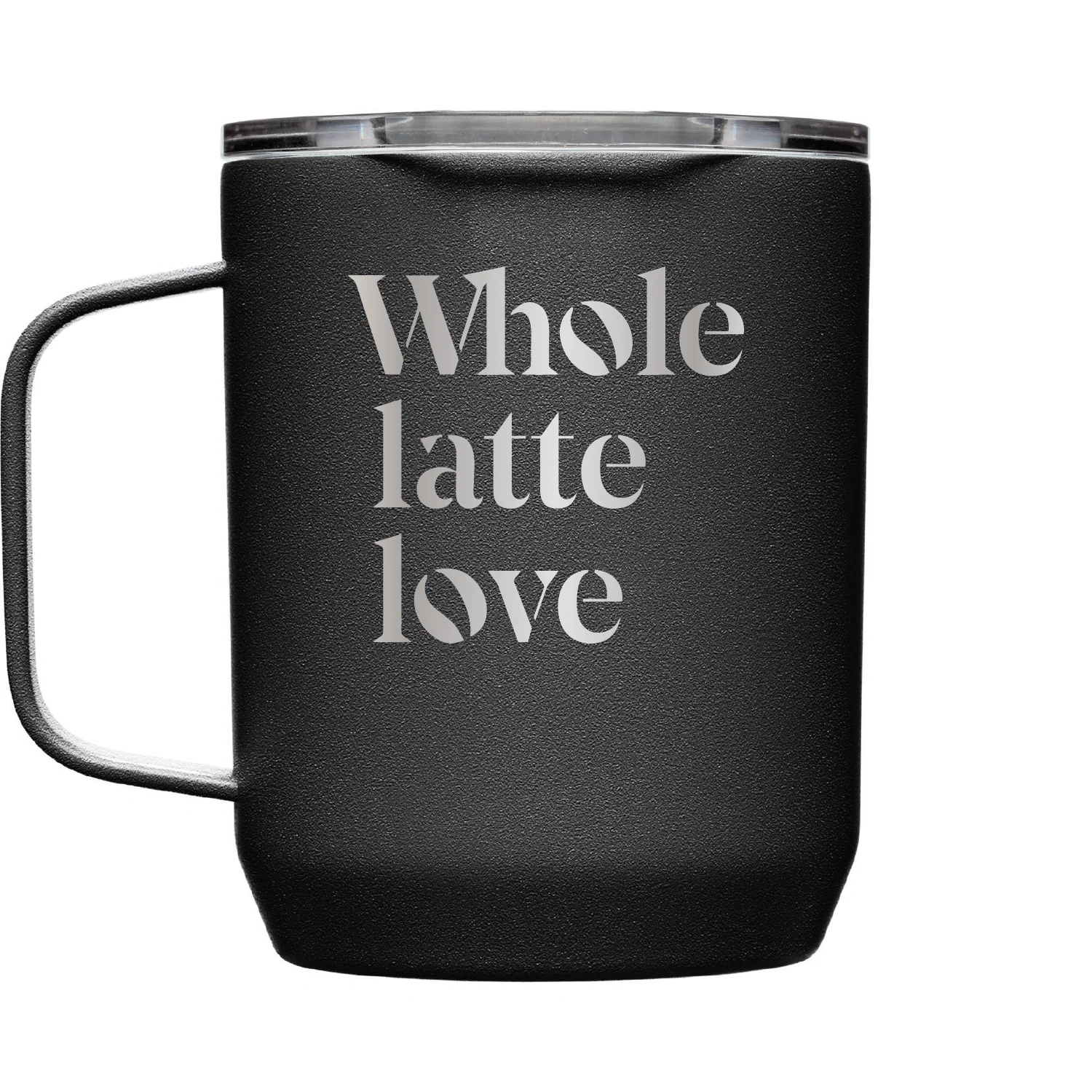 Whole Latte Love Horizon Camp Mug 12 oz in Black