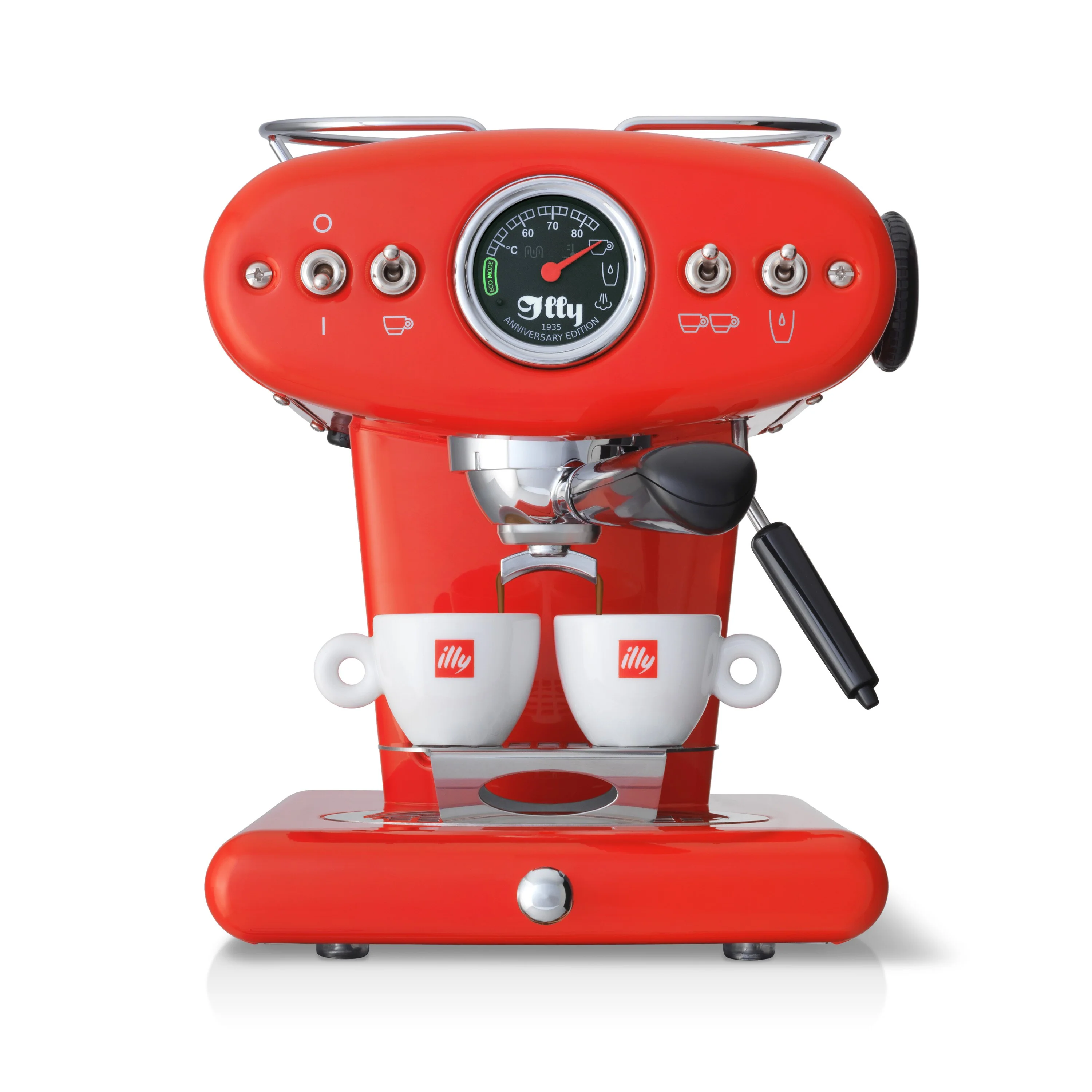X1 Anniversary E.S.E. Pod & Ground Coffee Machine - Red - Image 4