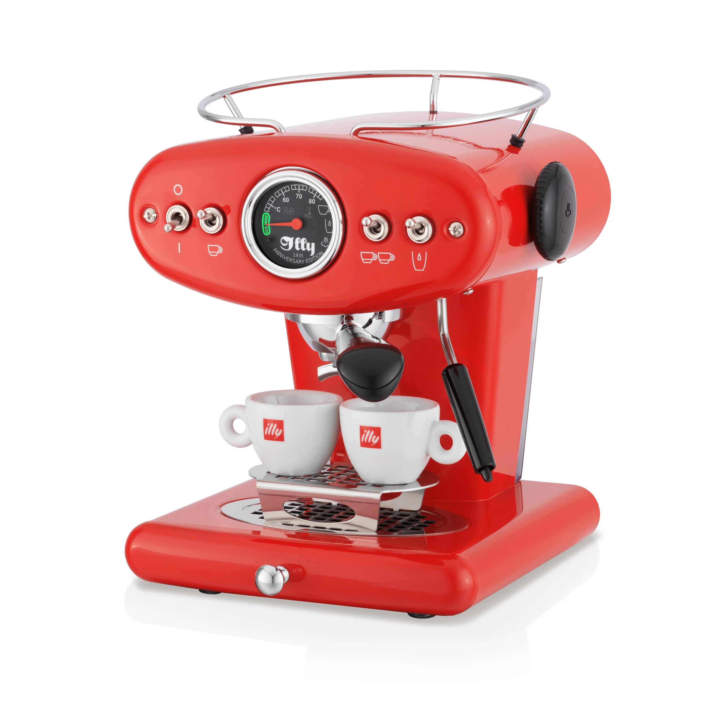 X1 Anniversary E.S.E. Pod & Ground Coffee Machine - Red - Image 7