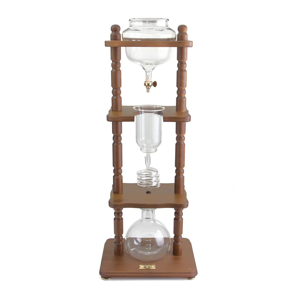 Yama 6-8 Cup Brown Wood Cold Drip Coffee Maker